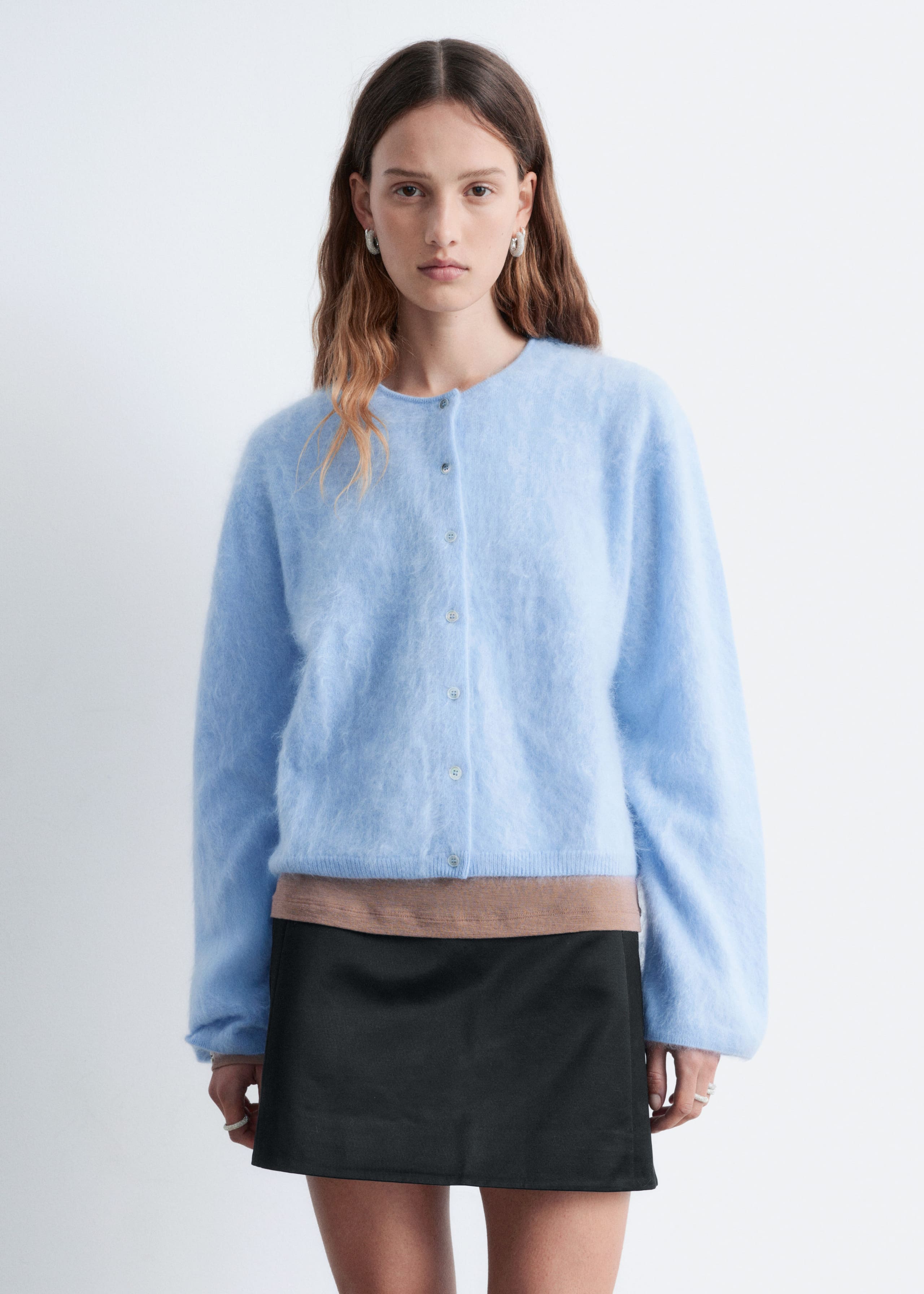 Image of Knitted Cashmere Cardigan