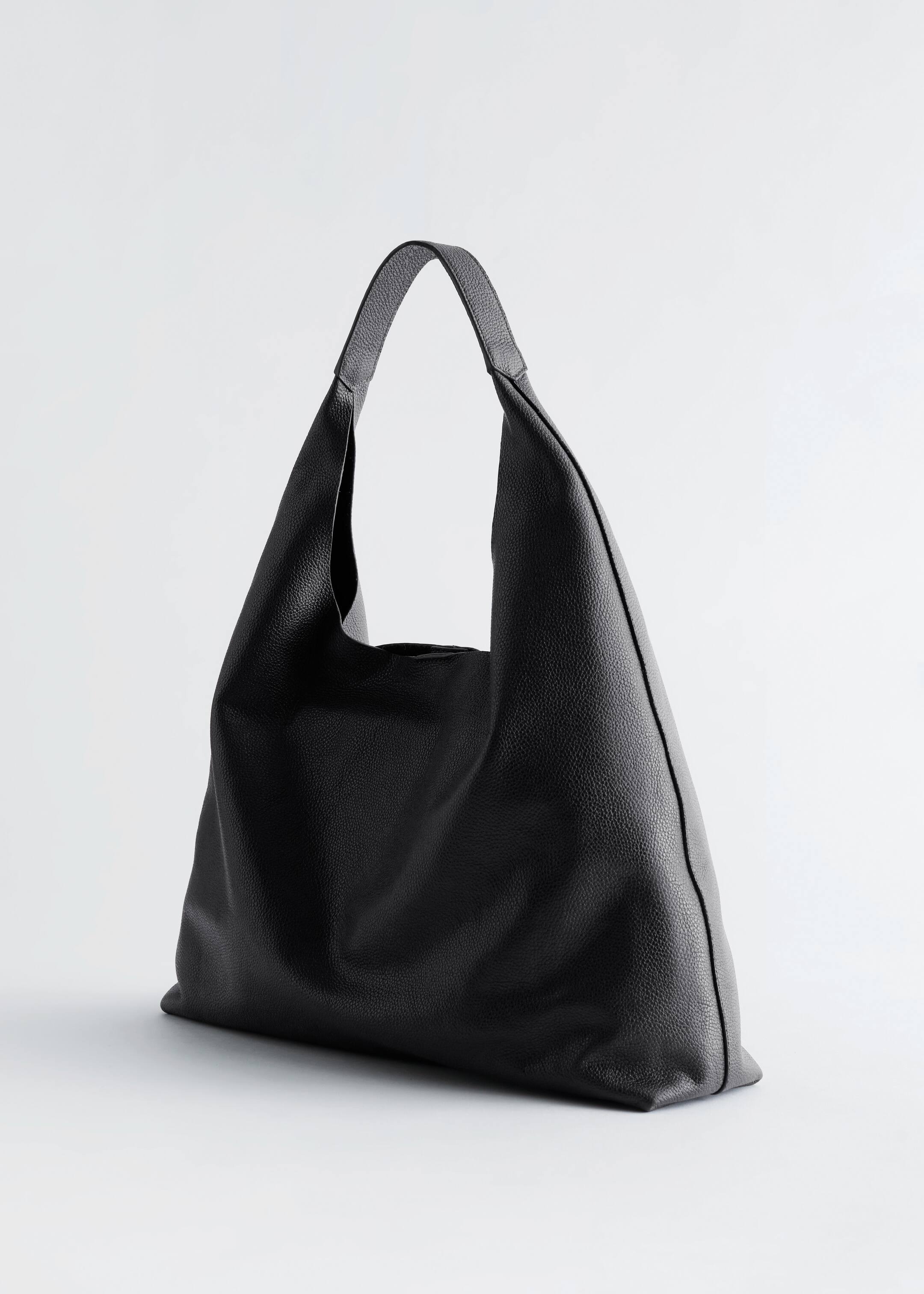 Ver imagem maior: Mala tote grande em pele - Preto - SENHORA | H&M PT 3