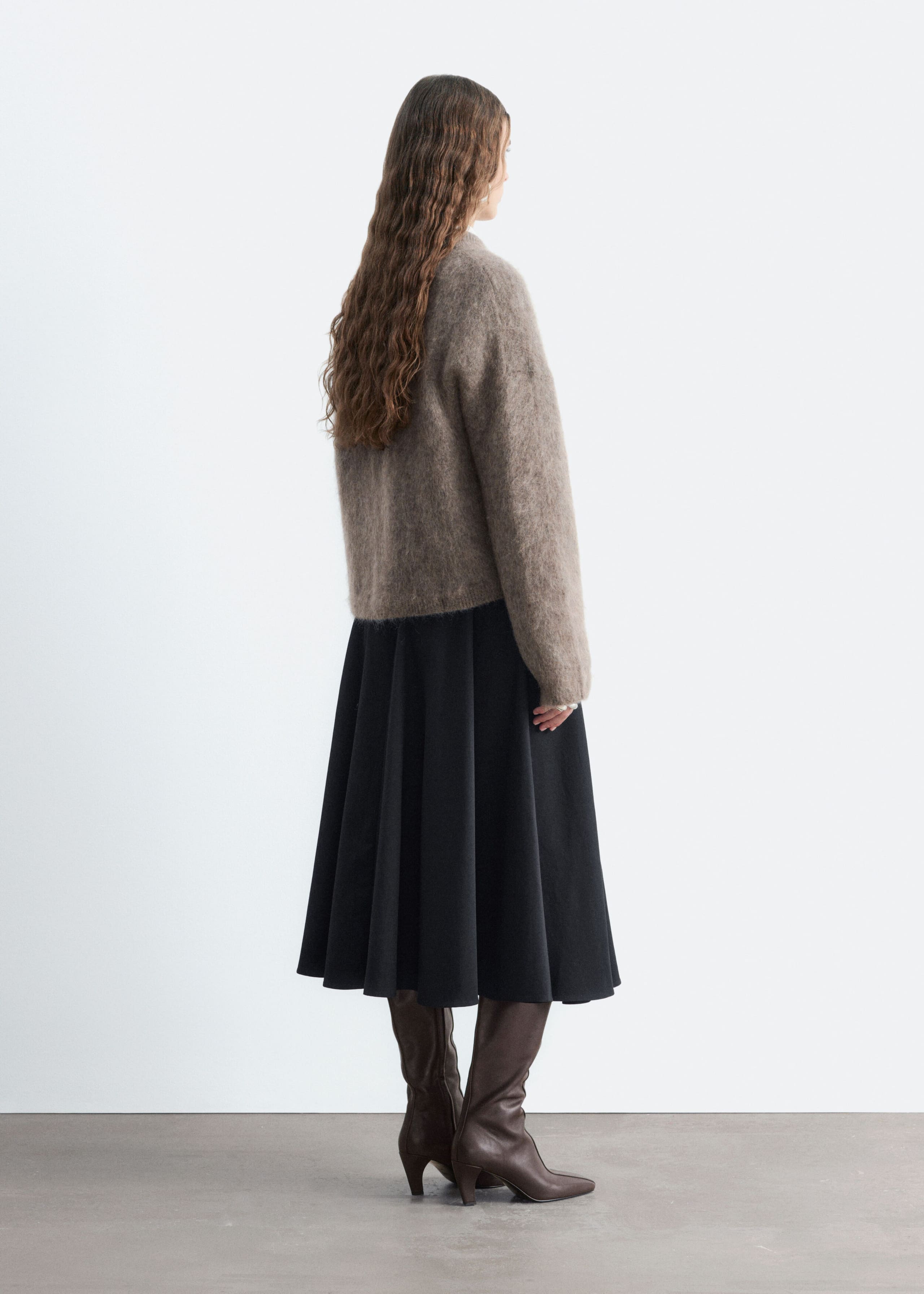 Mohair-Blend Jumper - Dark Mole - Lookbook