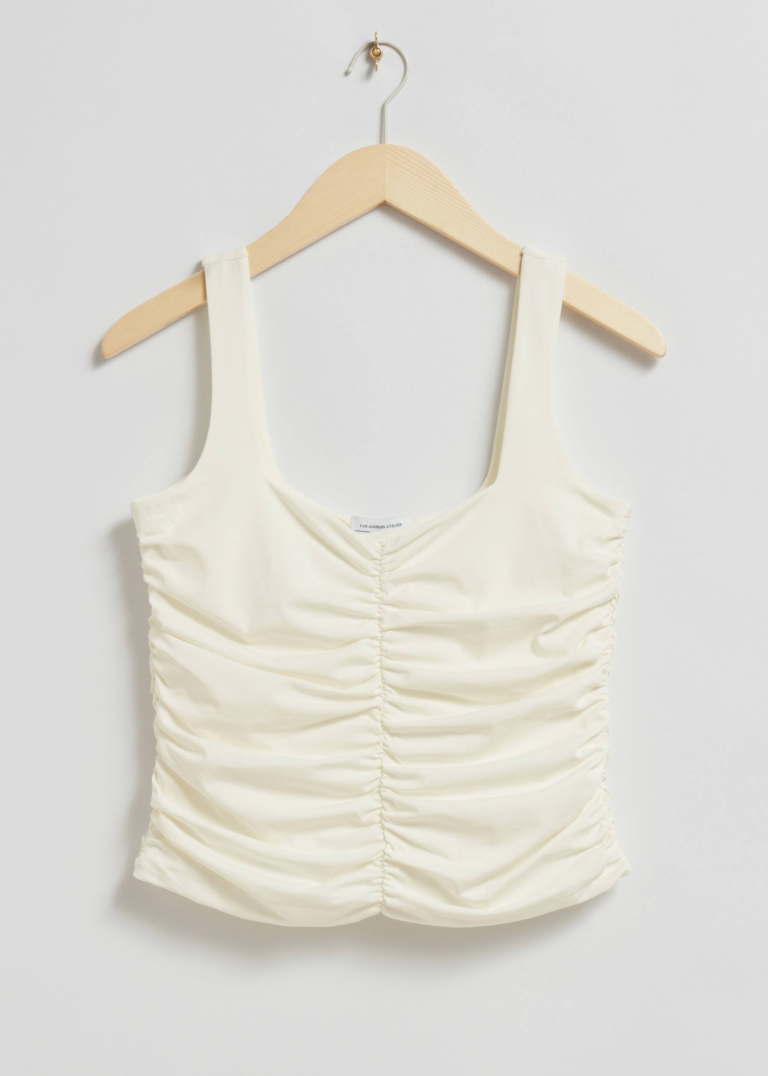 Ruched Tank Top - Cream - Still Life