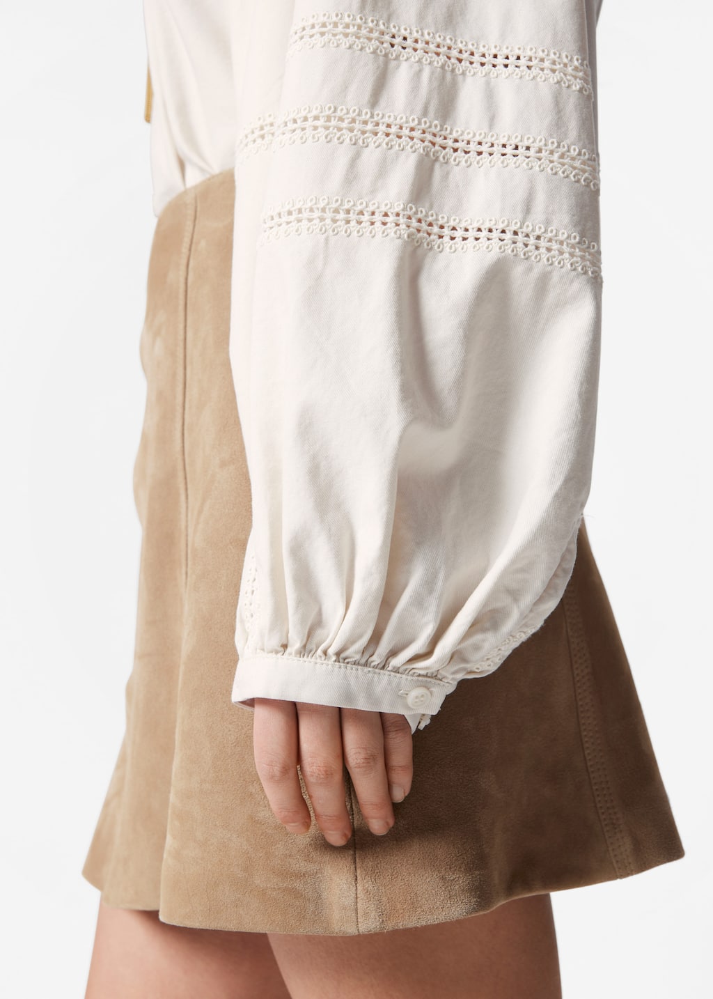 Image of Voluminous Sleeve Blouse