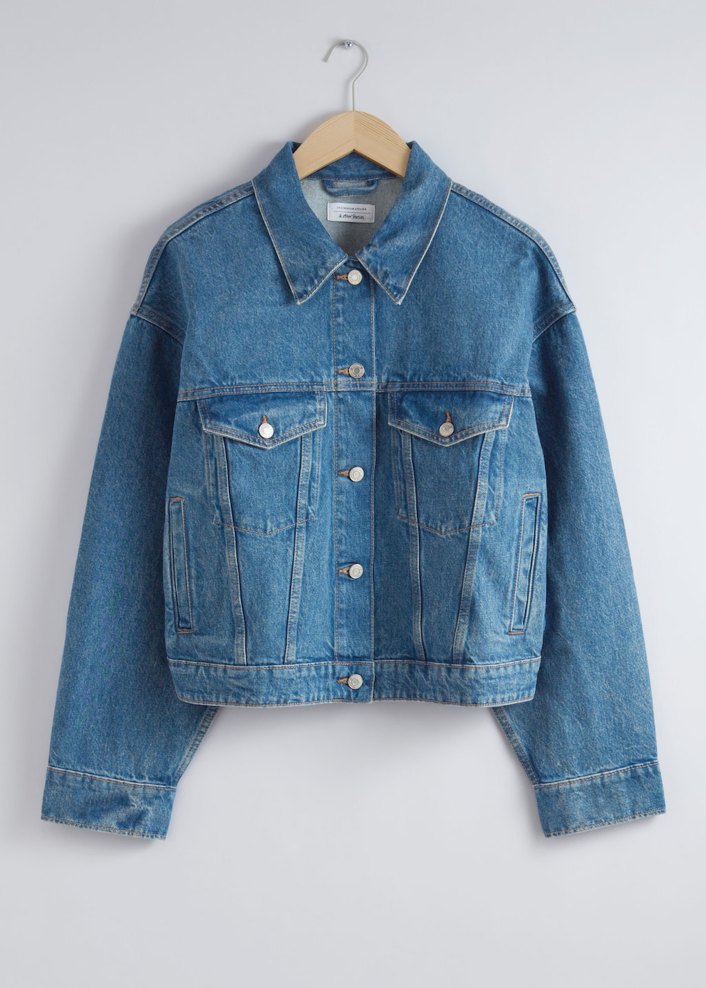 Kastenförmige Jeansjacke