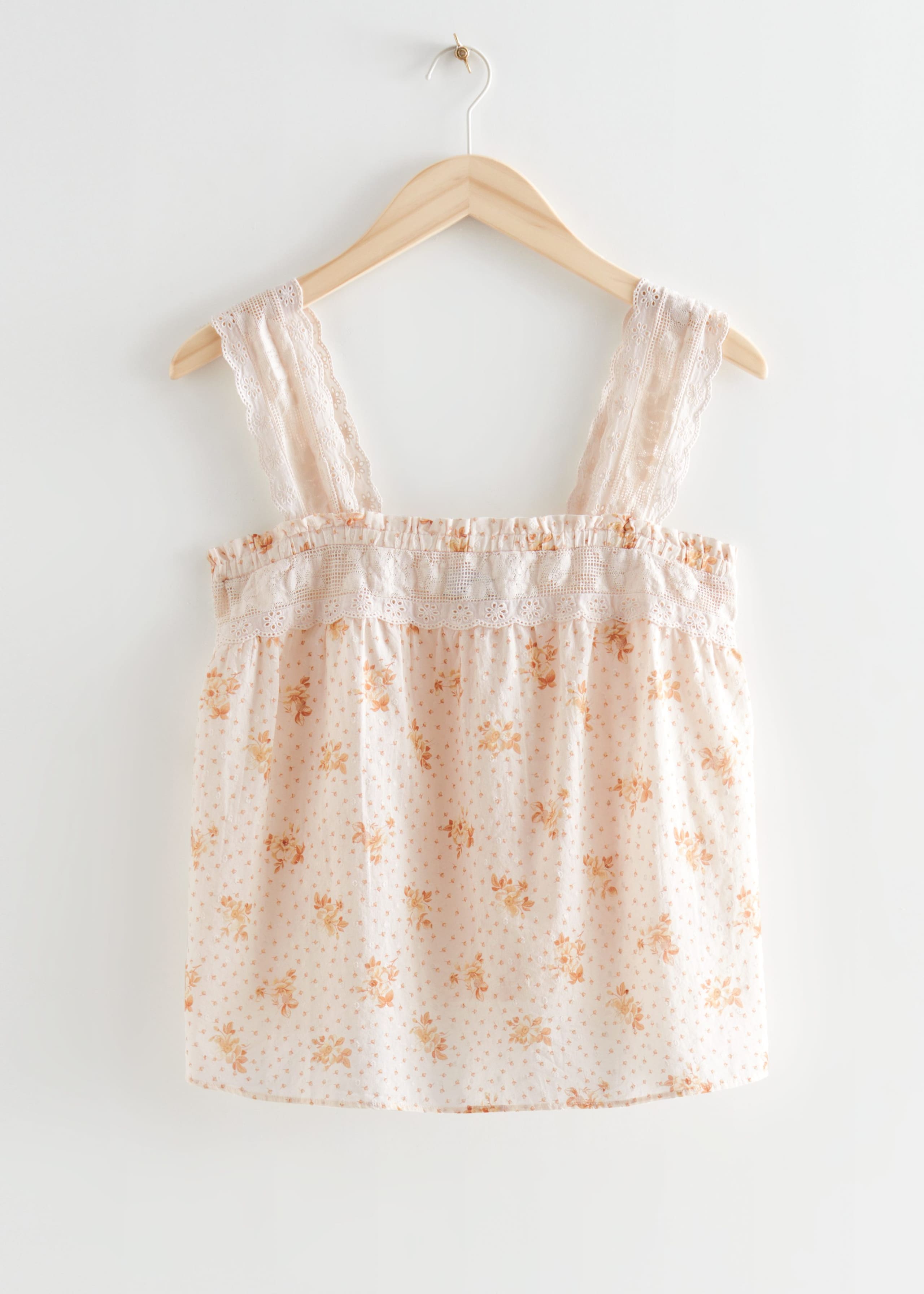 A-Line Lace Top - Yellow Florals - Still Life