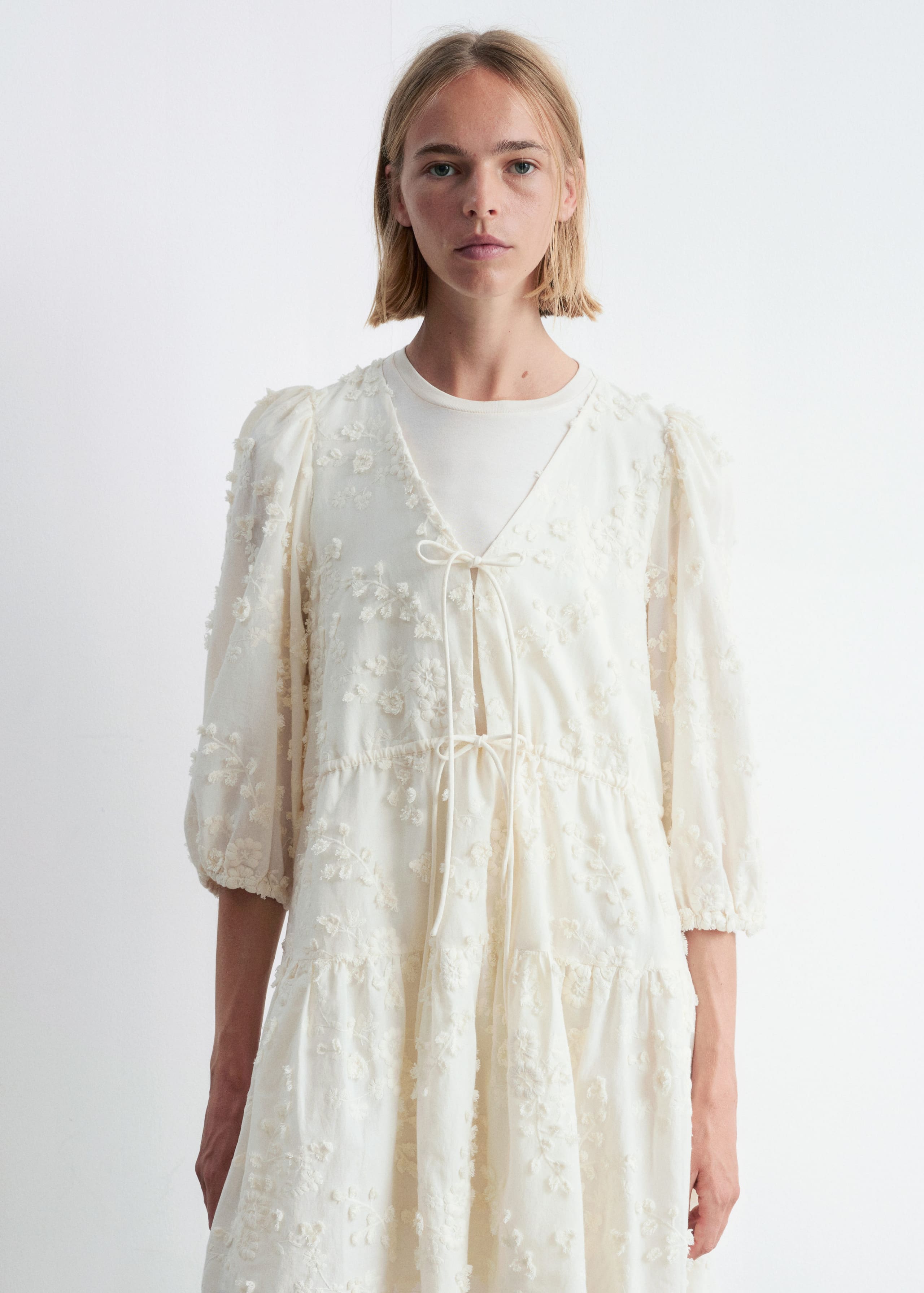 Image of Minikleid mit Stickerei