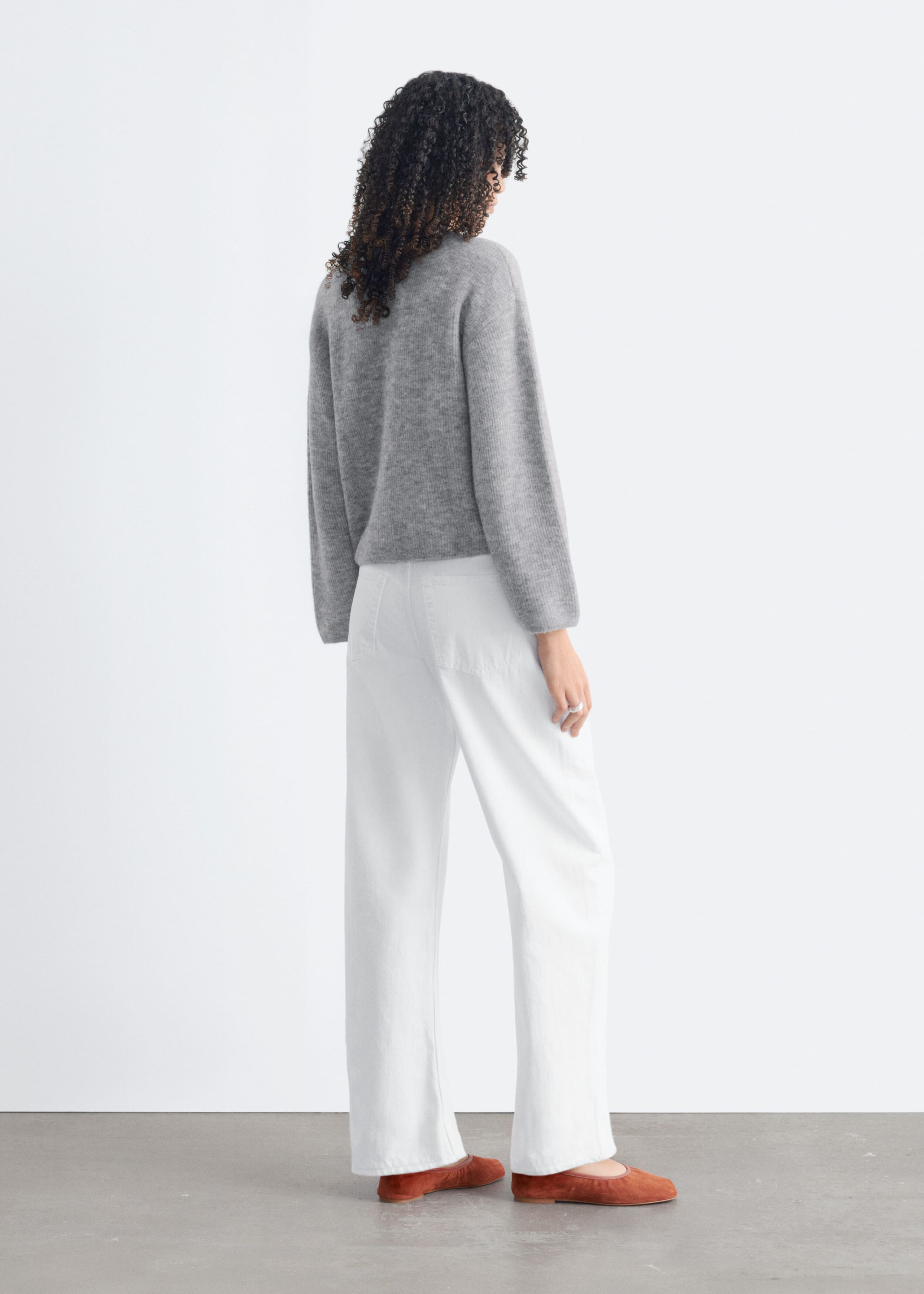 Alpaca-Blend Knitted Cardigan - Mole - Lookbook