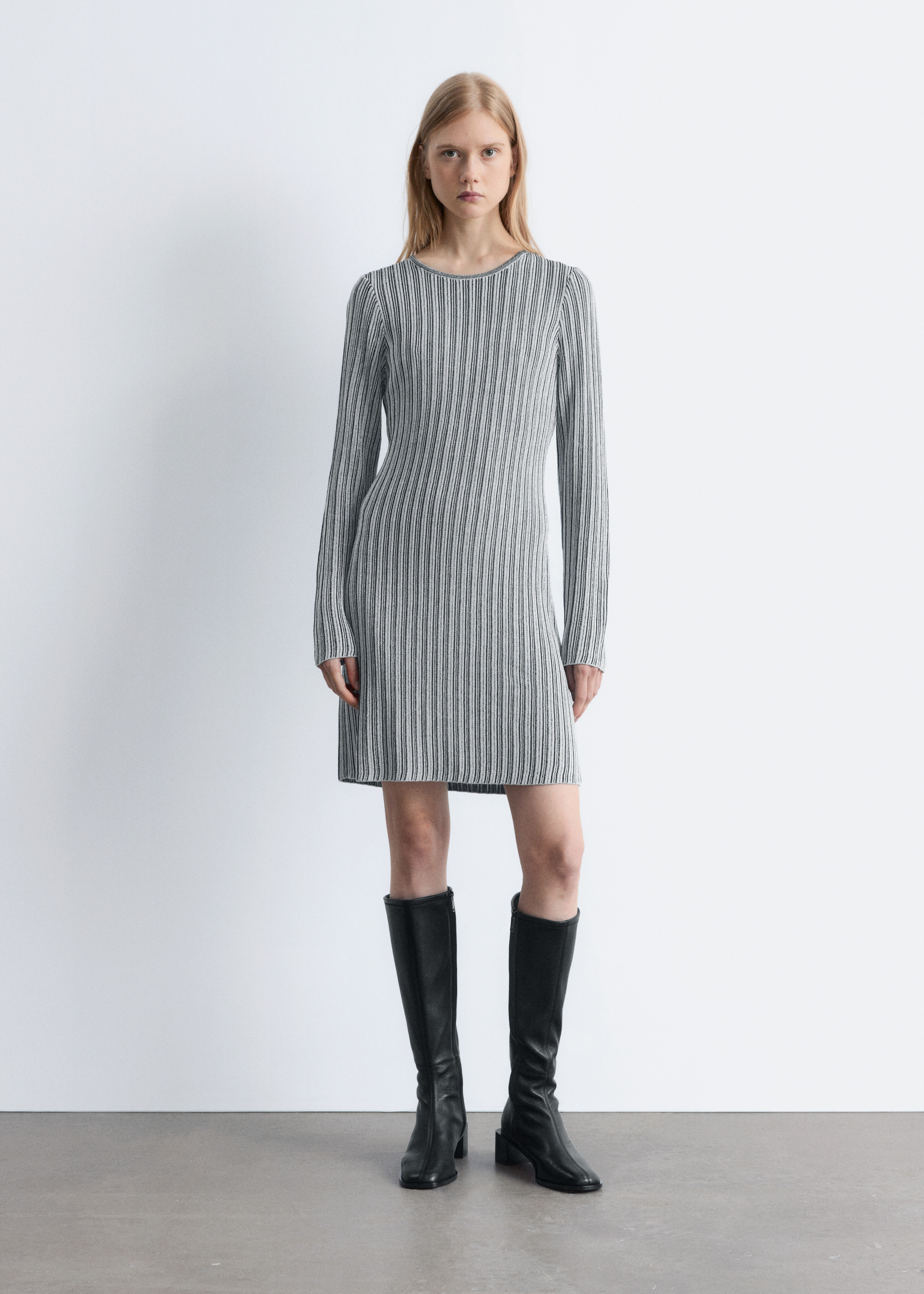 Kniehohe Sockboots aus Nappaleder - Schwarz