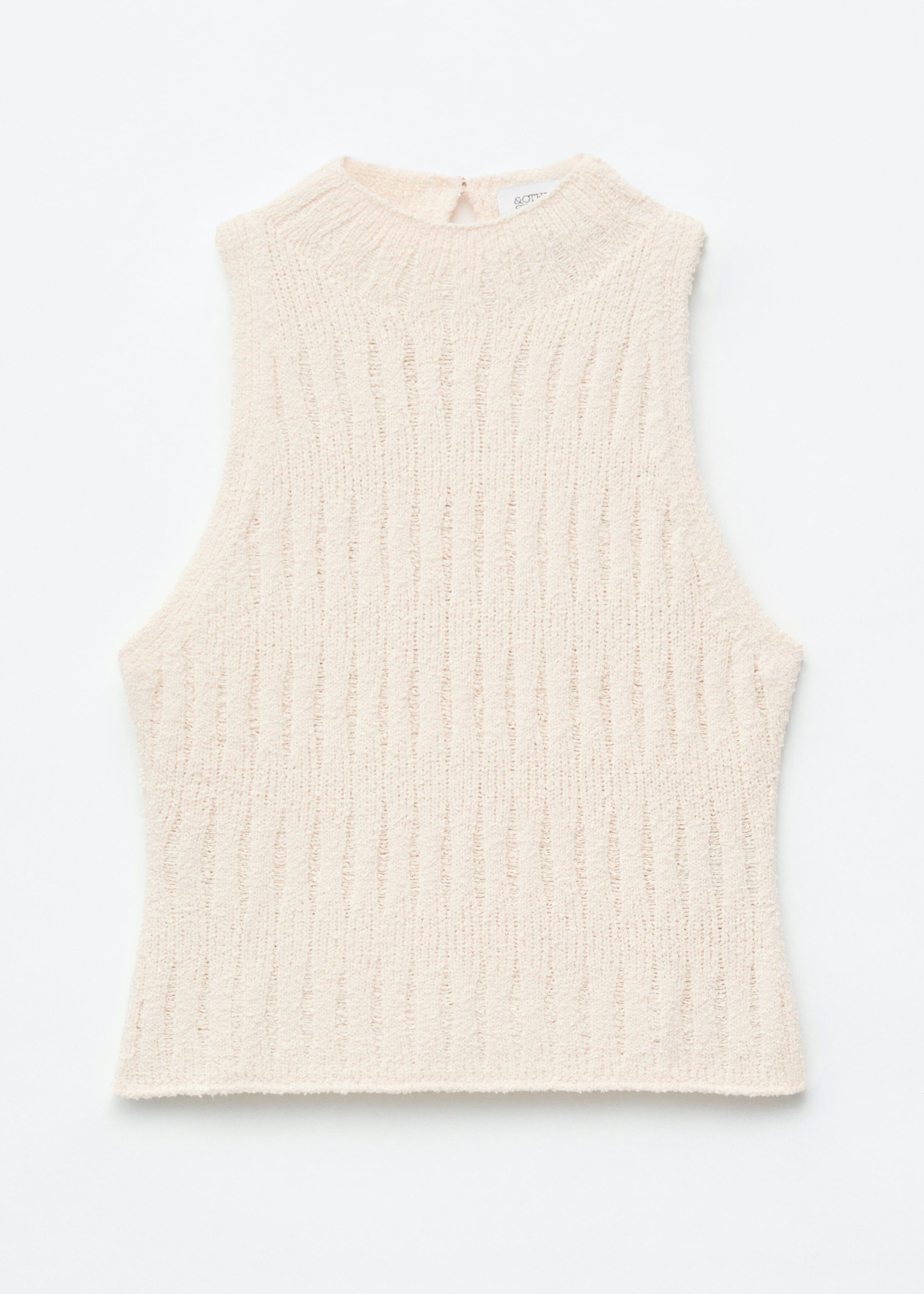 Knitted Silk Tank Top - Off White - Still Life