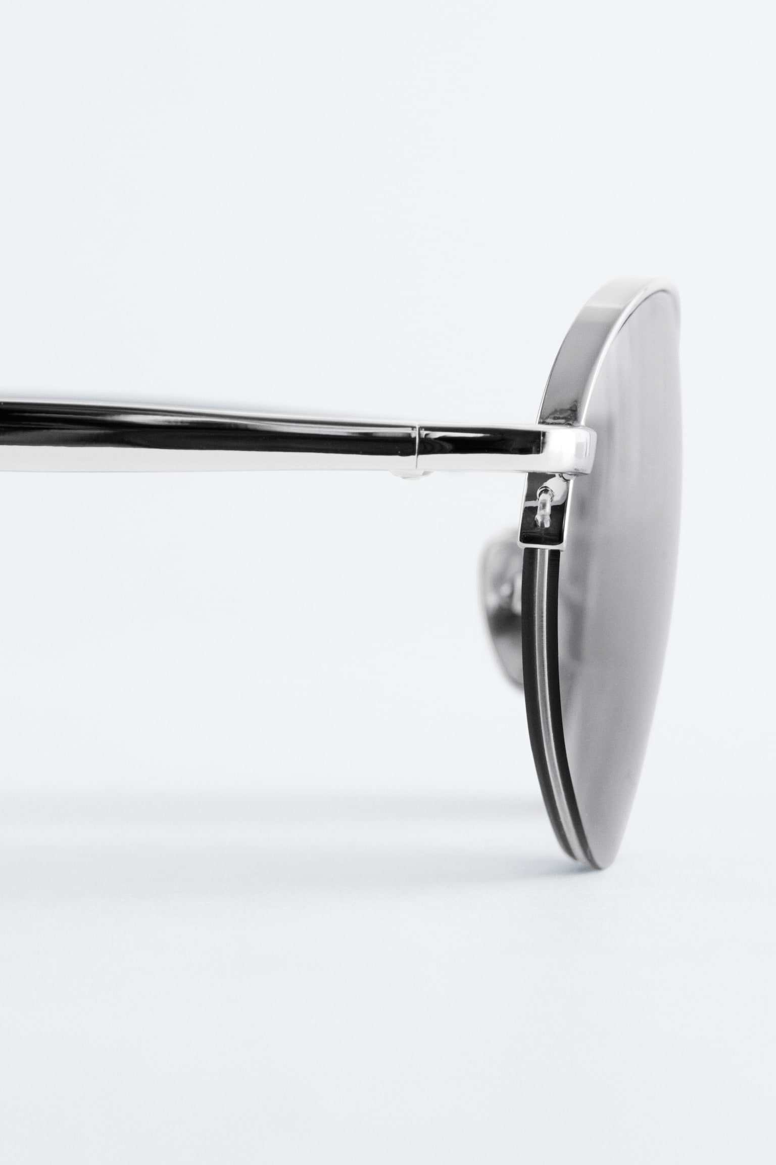 Kerek Fémkeretes Napszemüveg -Ezüst - 7