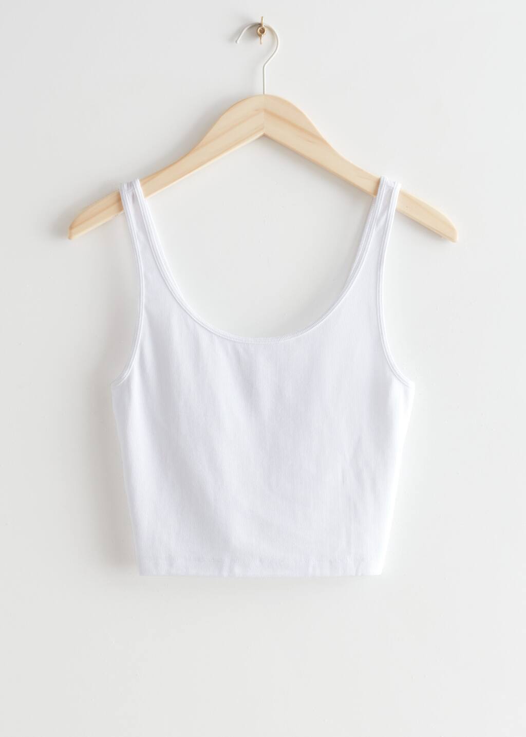 Cropped Tank Top - Black/White Stripes - Natura morta