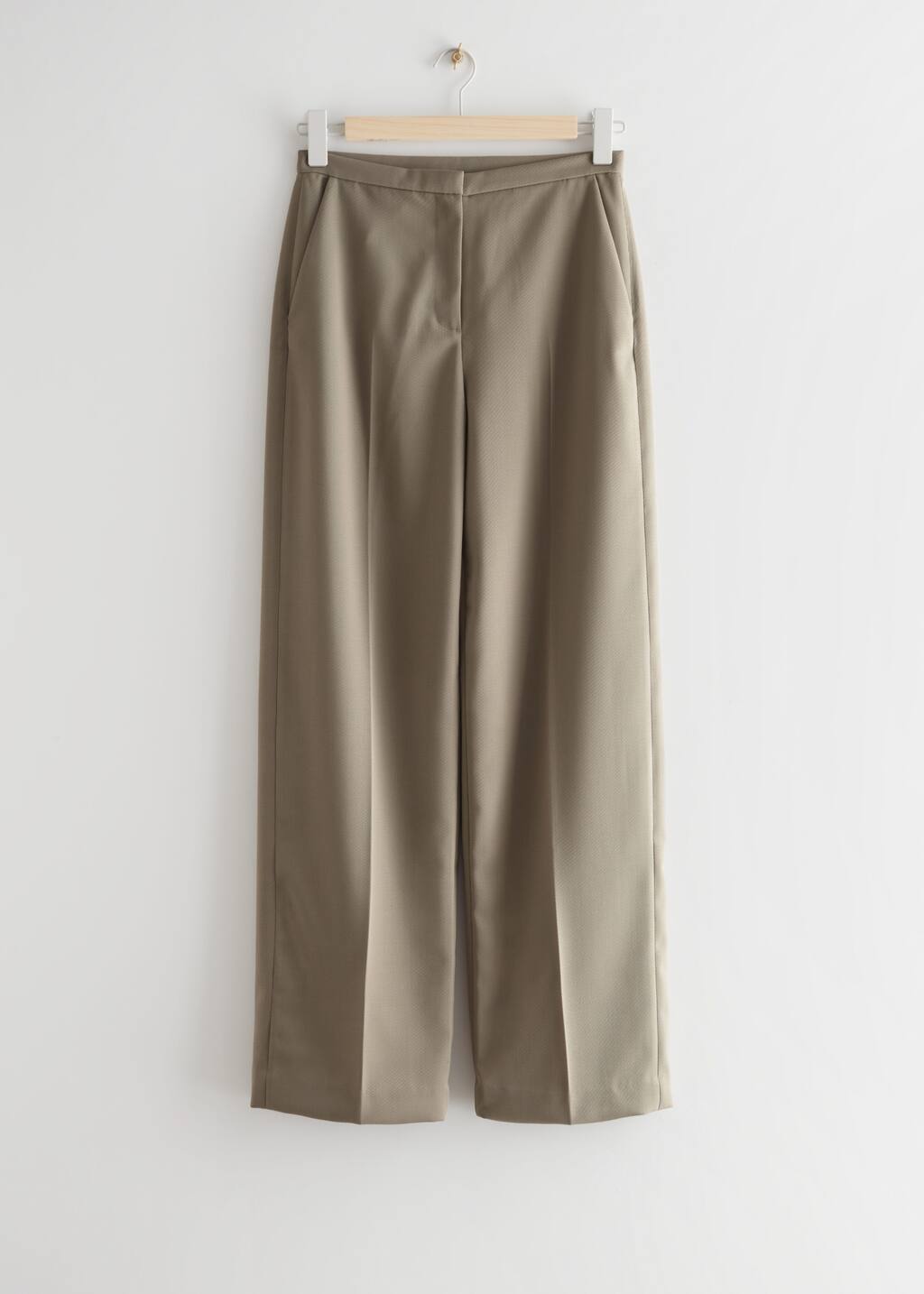 Relaxed Press Crease Trousers - Mole - Still Life