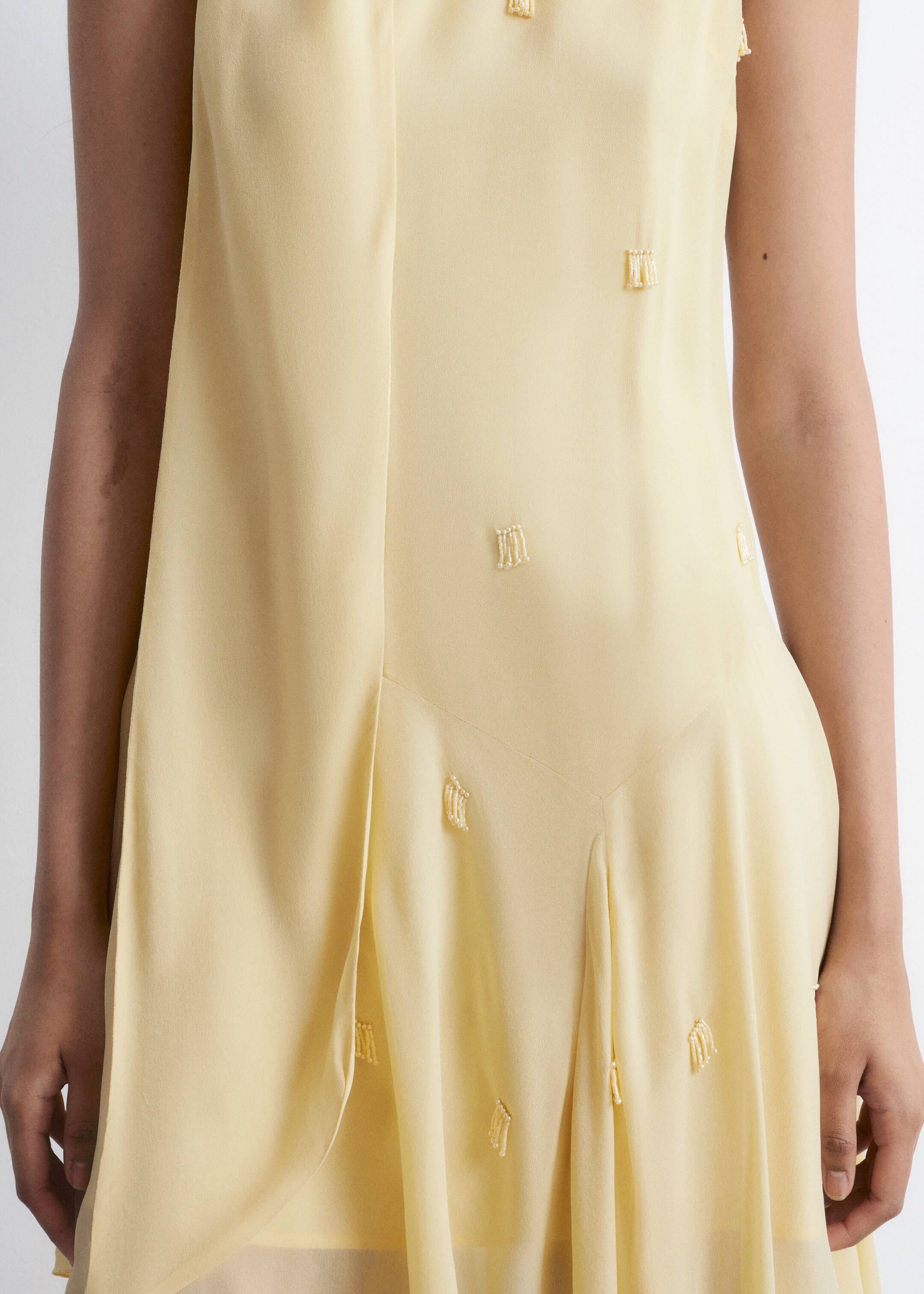 Grotere afbeelding bekijken: Mini-jurk met één blote schouder - Lichtgeel - DAMES | H&M BE 2