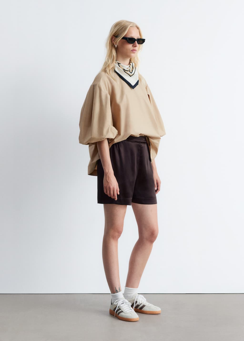 Image of Voluminous Puff-Sleeve Blouse