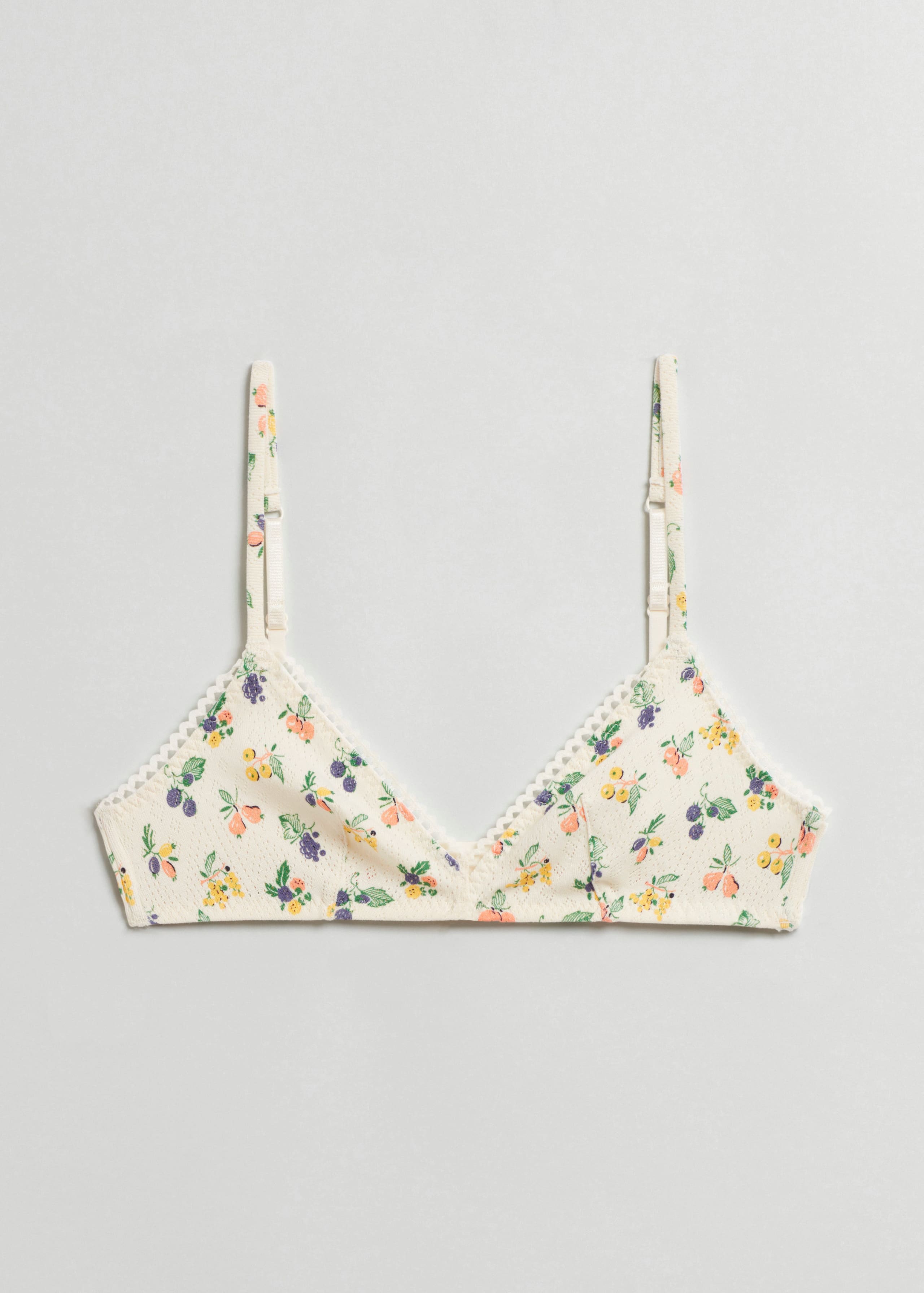 Soutien-gorge doux en pointelle de coton