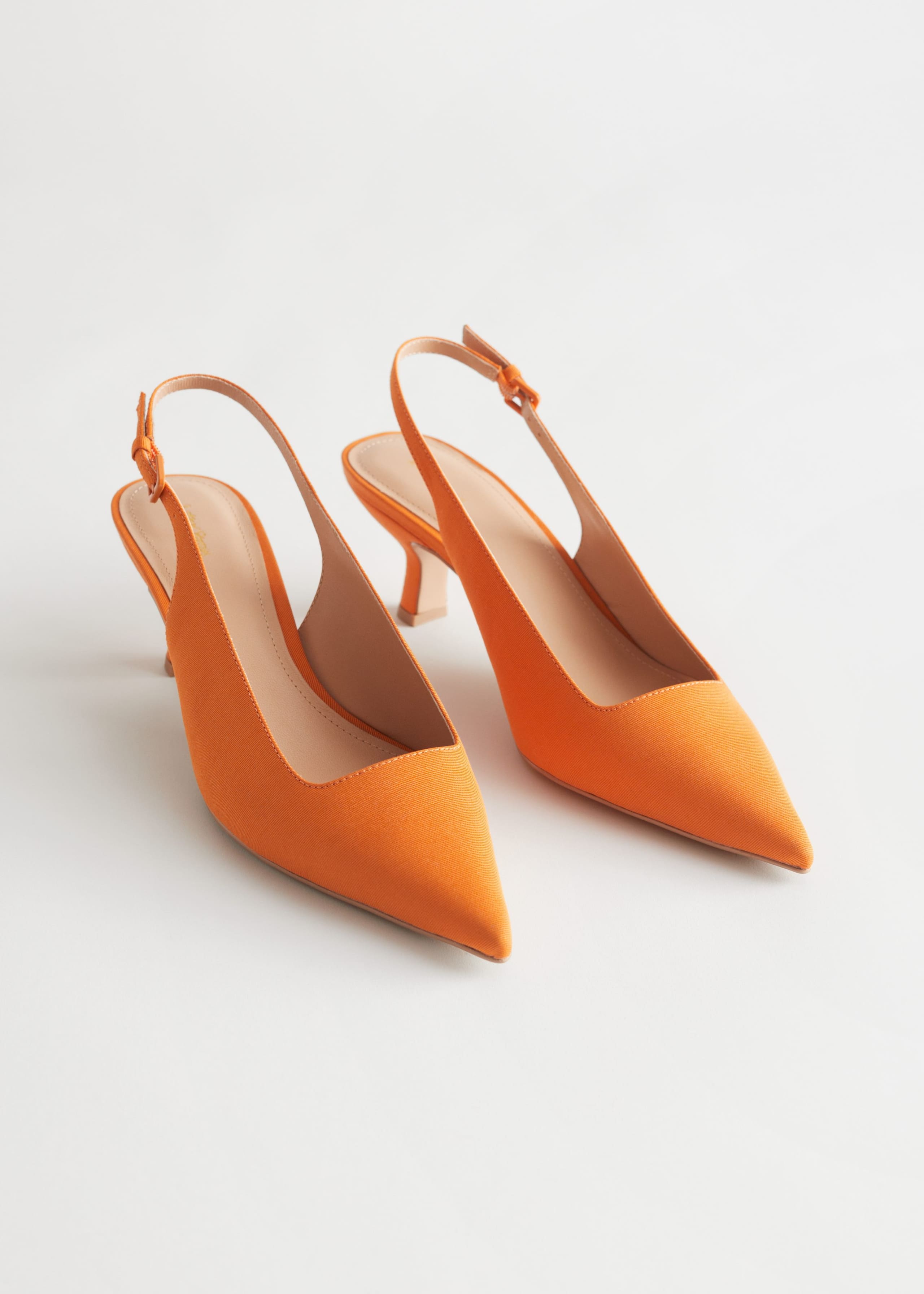 Décolleté slingback a punta - Nero - Natura morta