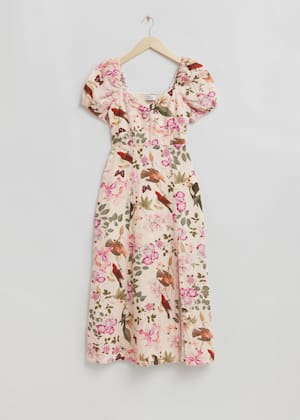 Cream Floral Print