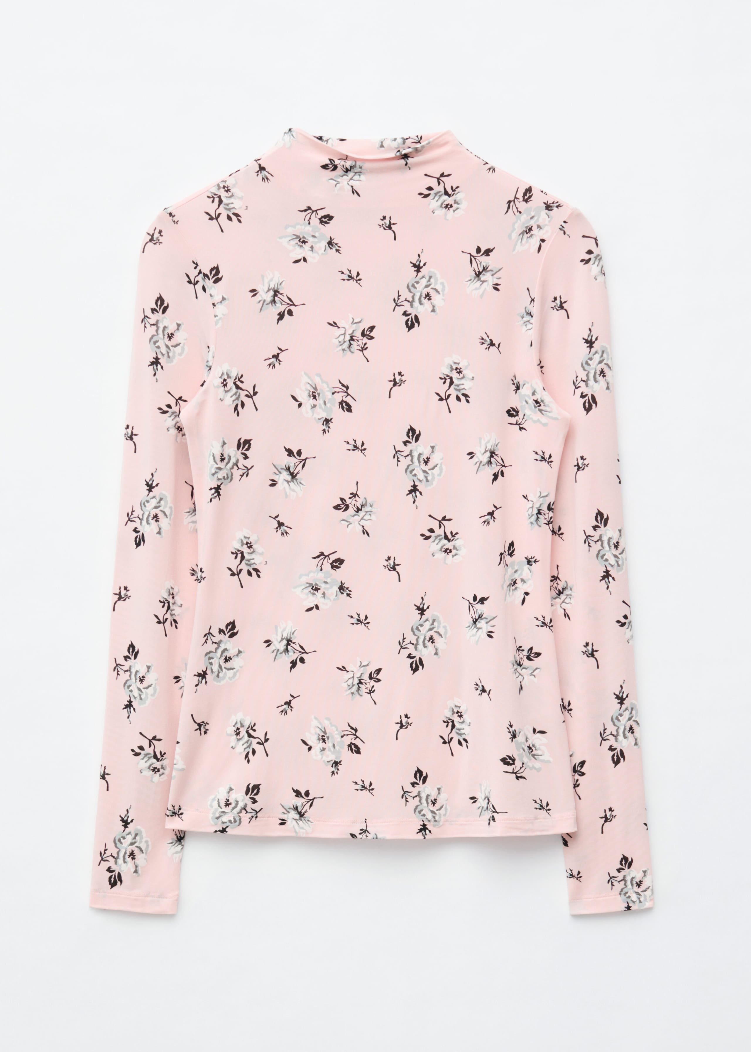 Mock-Neck Top - Pink/Floral - Still Life