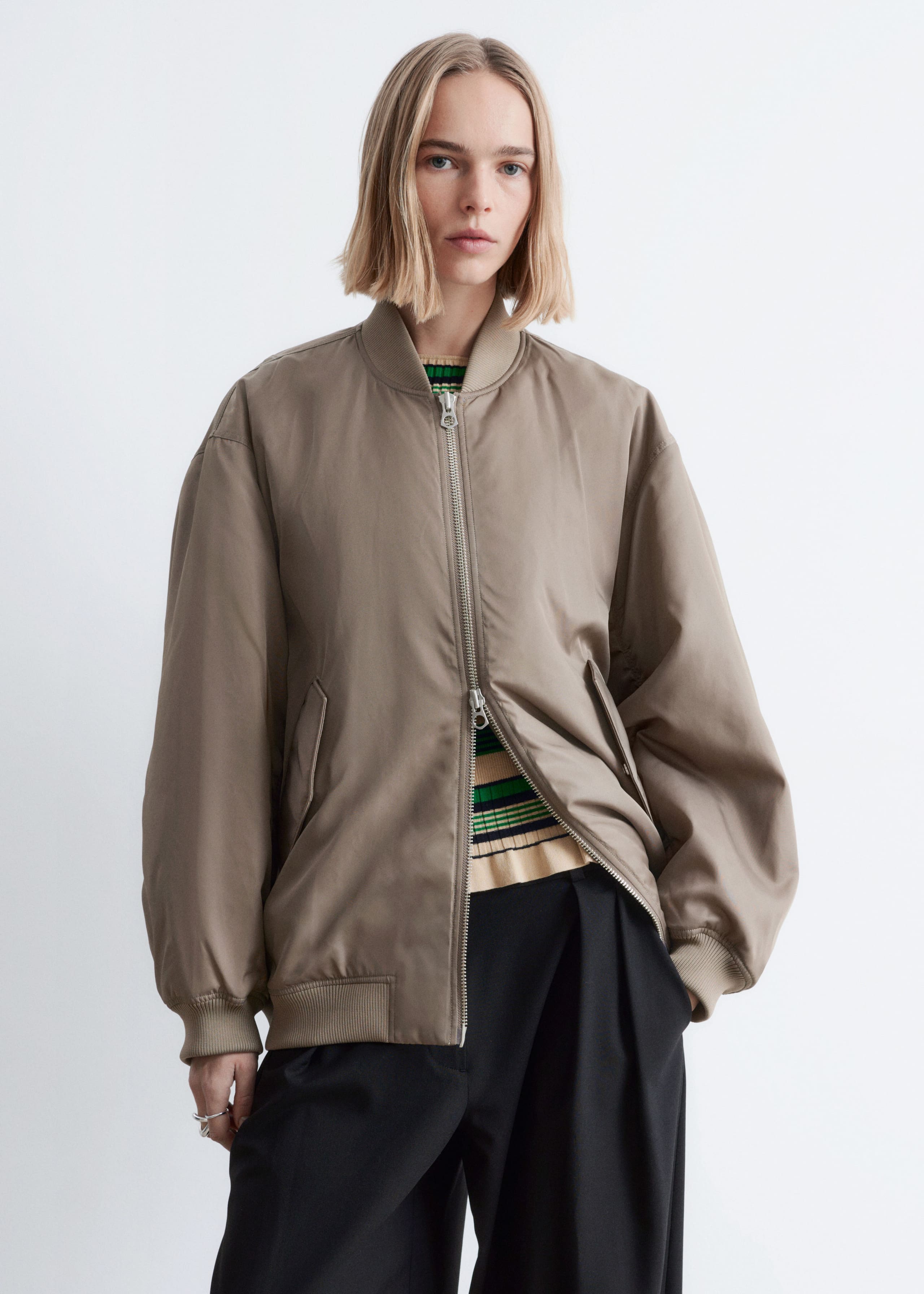 Image of Long Bomber Jacket