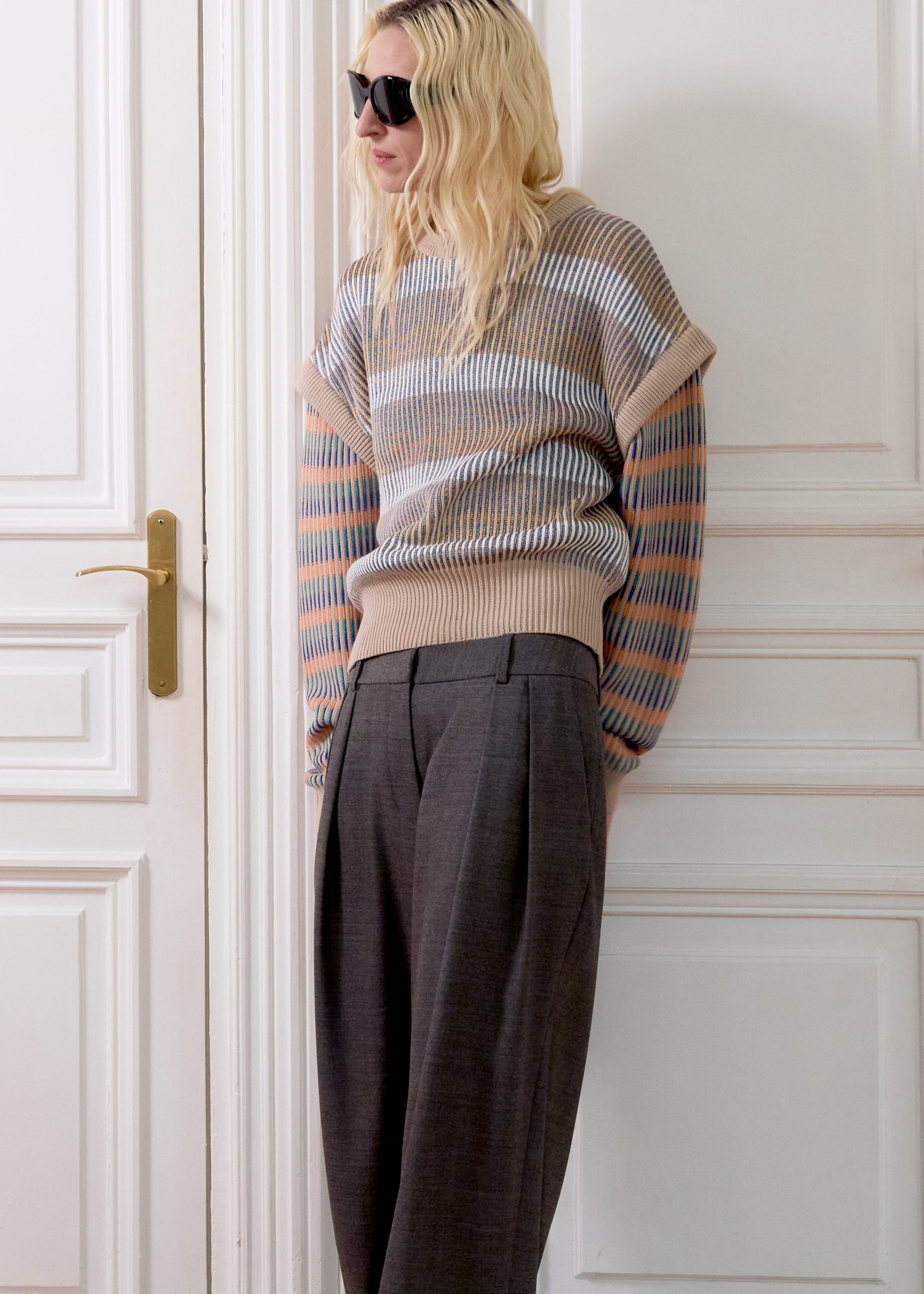 Image of Pantalones sastre en mezcla de lana