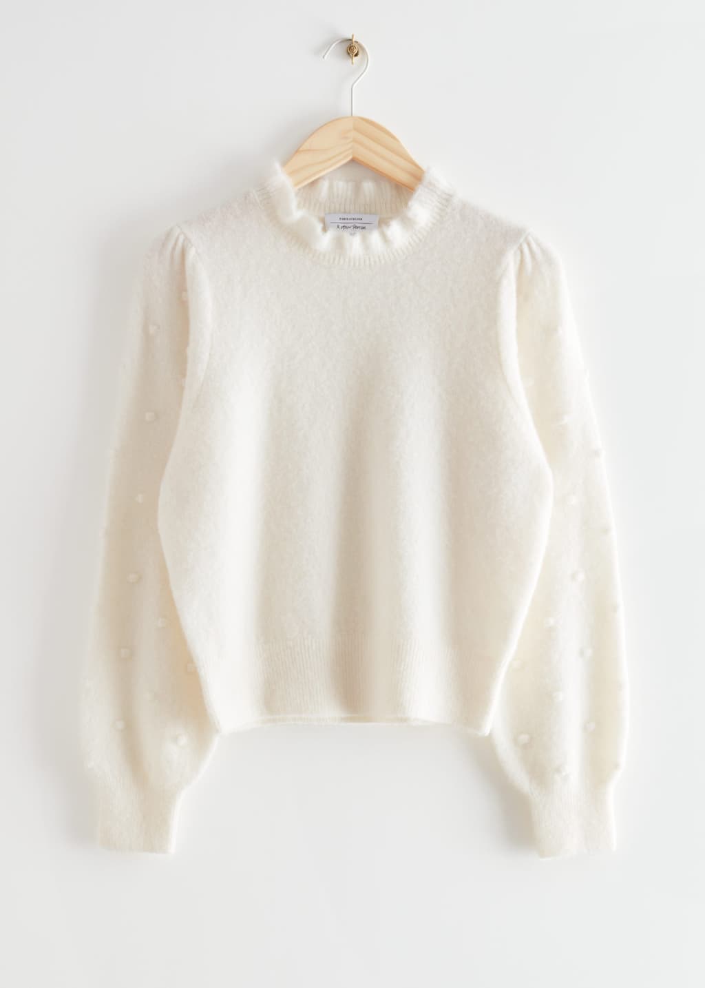 Pull en laine à volants - Blanc - Still Life