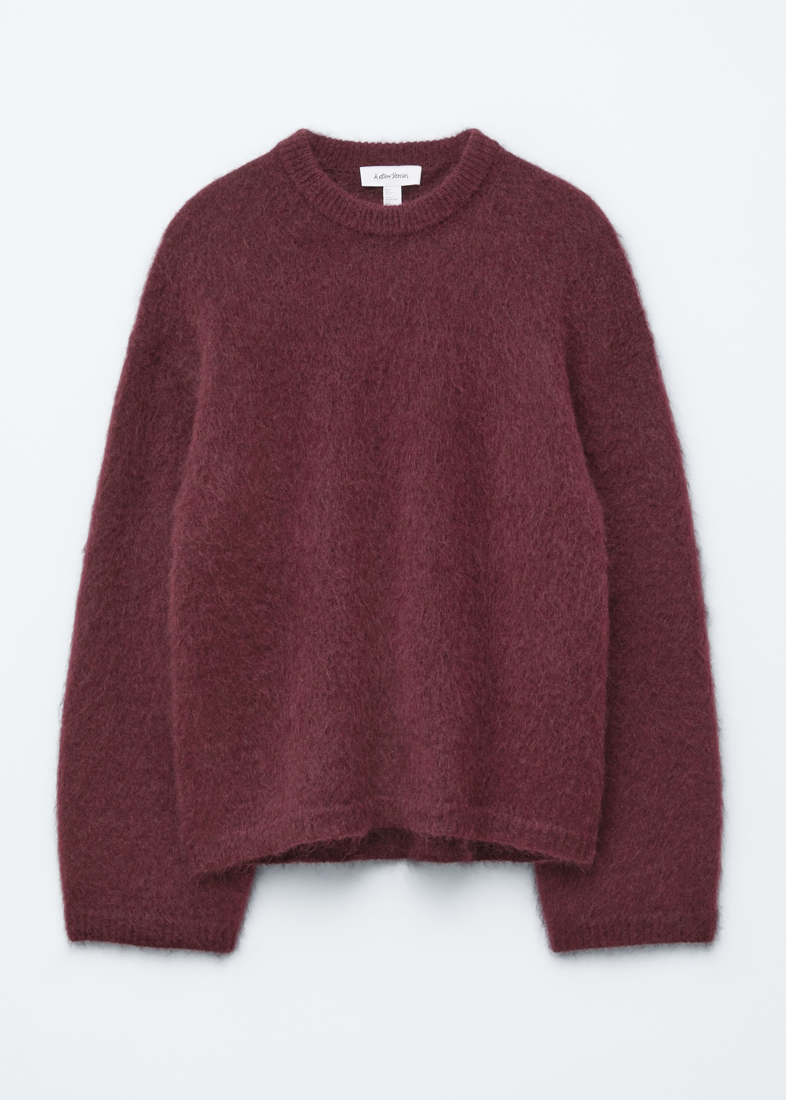 Mohair-Blend Jumper - Dark Red/Donkergrijs/Donkerblauw/Taupe/Donkerbruin/Lichtgroen/Beige