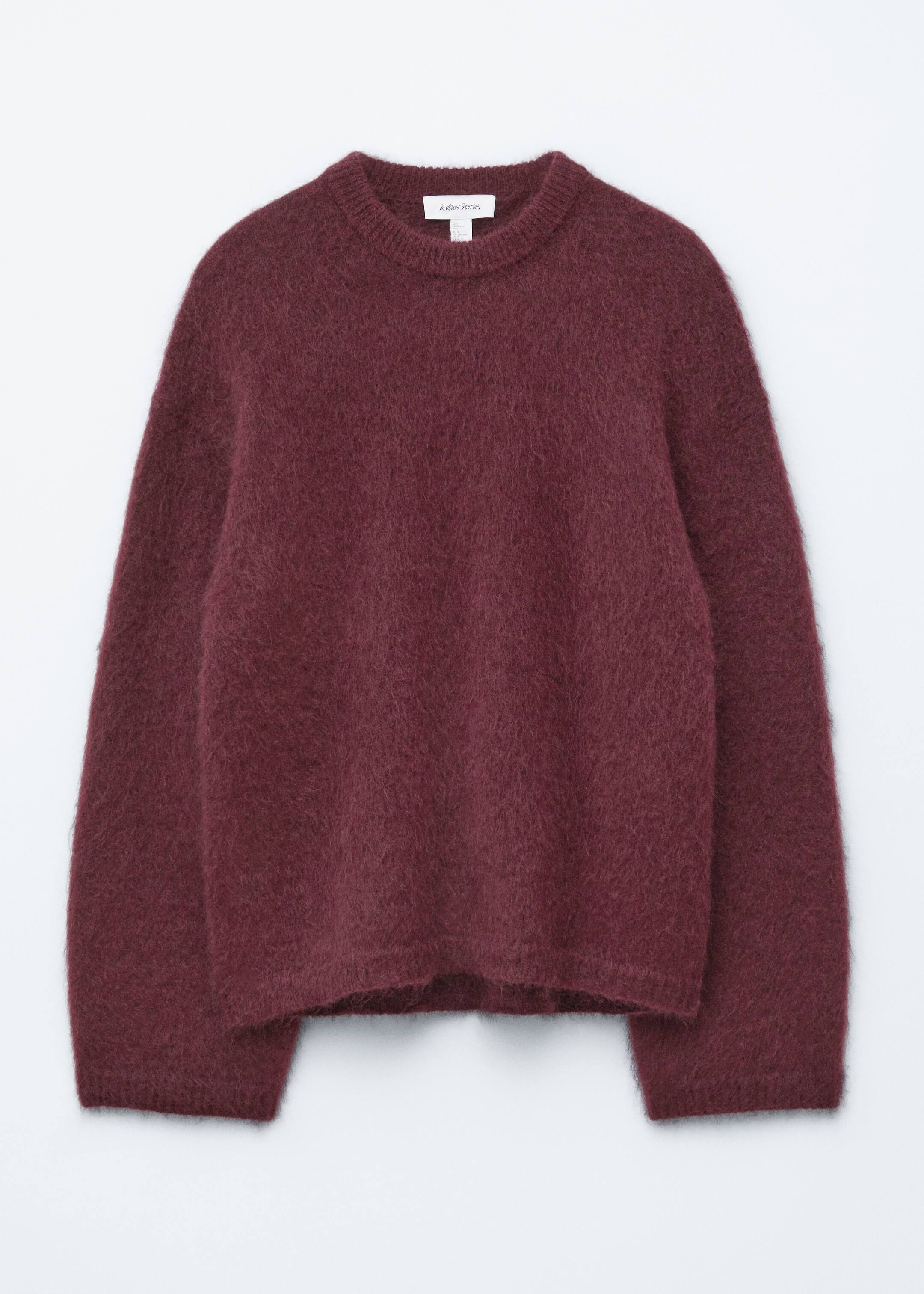 Vezi imaginea mai mare: Pulover din amestec de mohair - Roșu închis - FEMEI | H&M RO 6