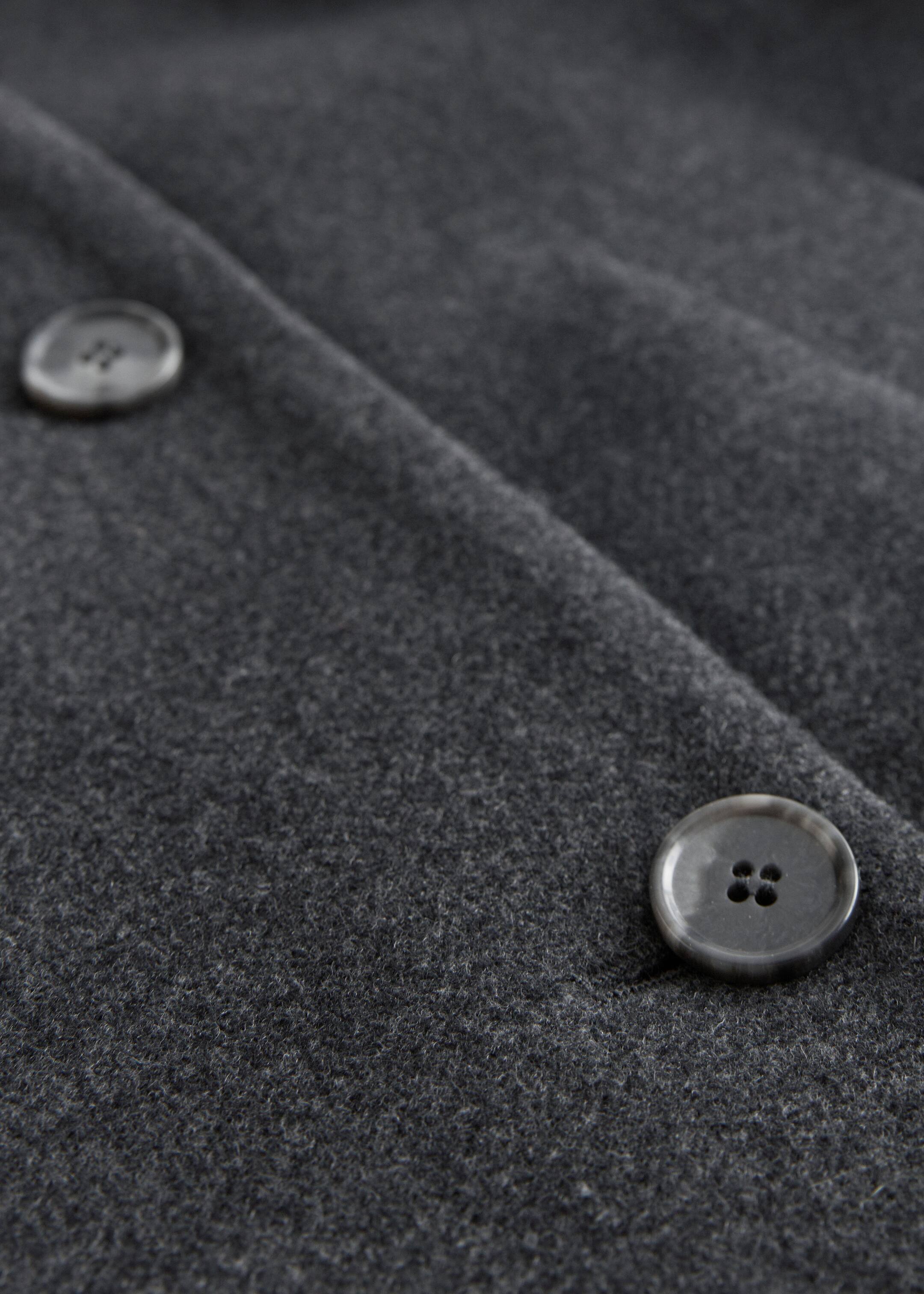 Vis større bilde: Relaxed A-Line Wool Coat - Mørkegrå - DAME | H&M NO 3