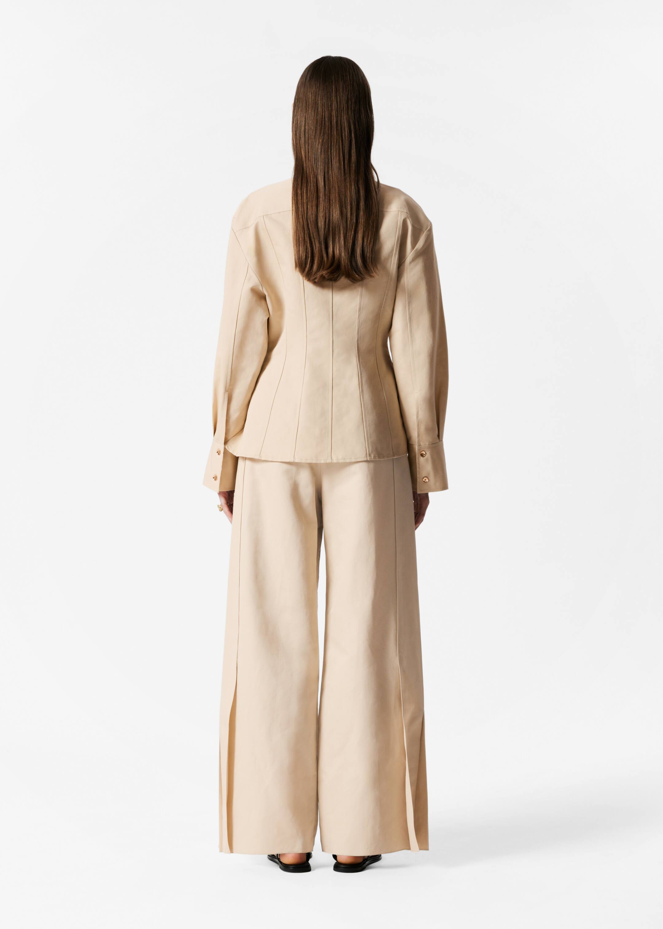 Grösseres Bild ansehen: Schmal zulaufendes Hemd - Beige - DAMEN | H&M CH 4