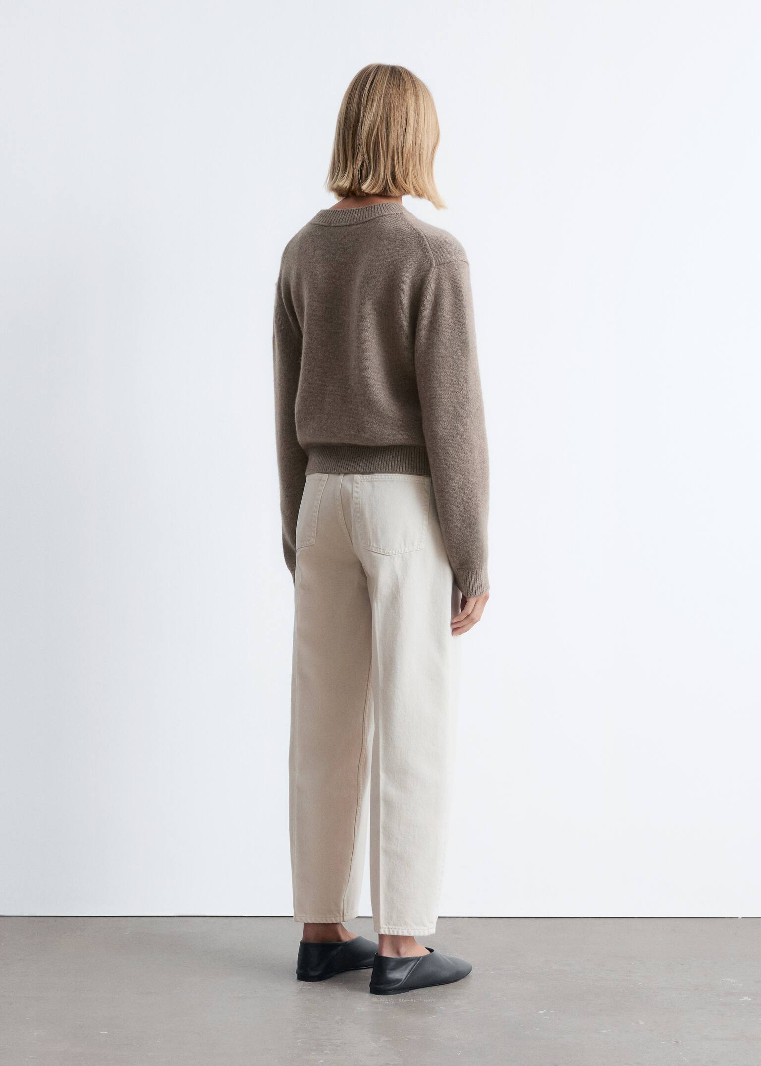 Pull en cachemire mélangé - Taupe foncé/Noir/Marron foncé - 7