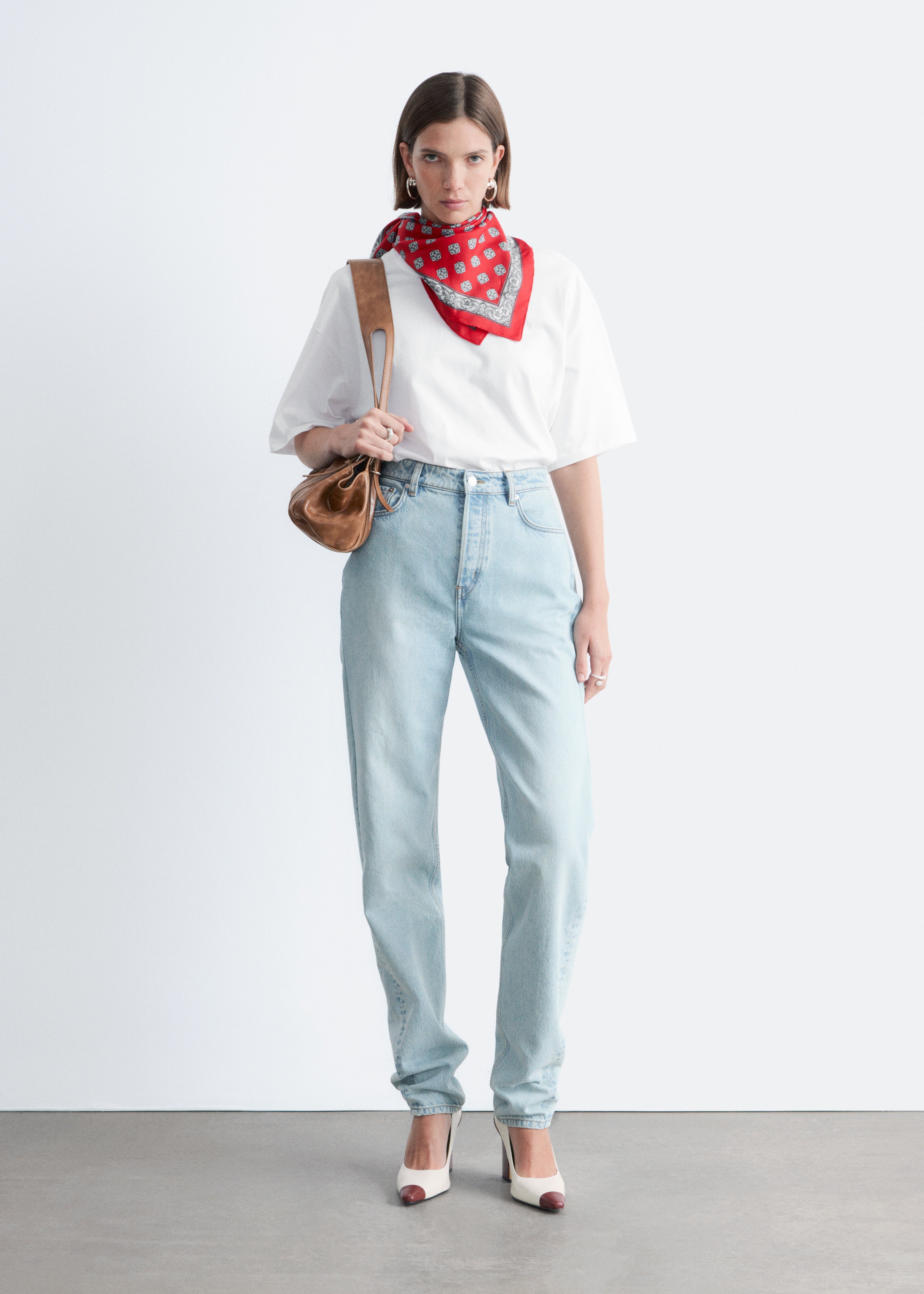 T-shirt oversize en coton - Blanc