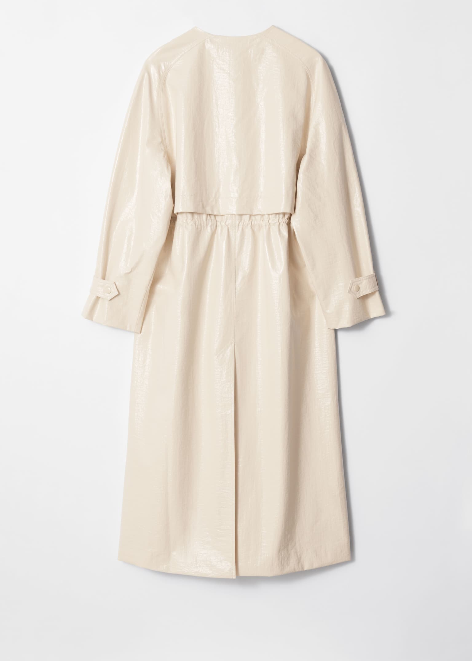 Chubasquero con cordón de ajuste - Beige