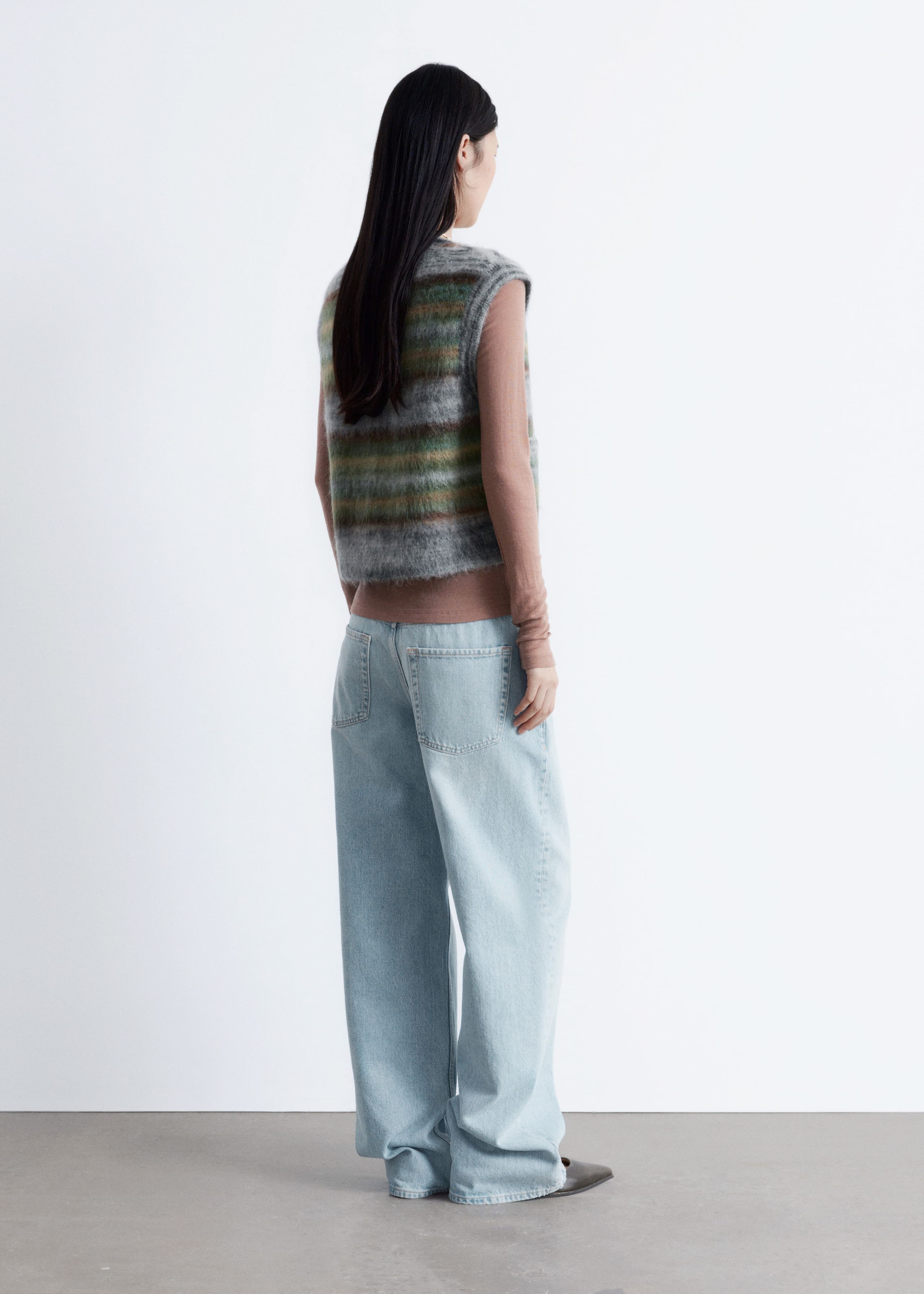 Image of Brushed Knitted Vest