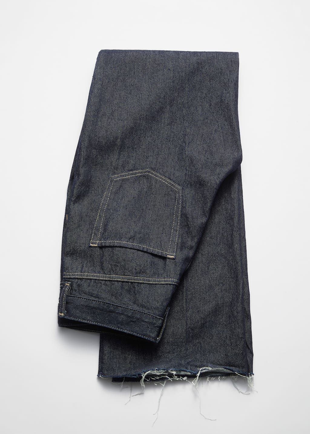Jeans med hög midja och raka ben