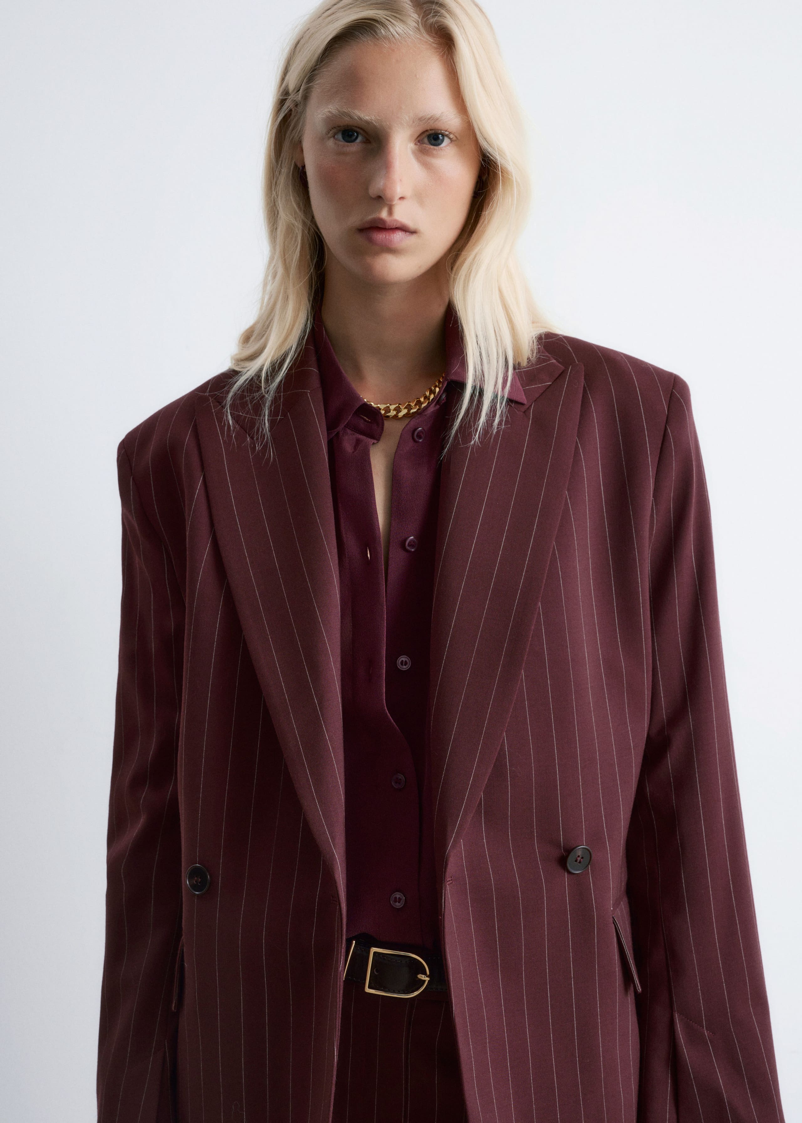 Image of Doppelreihiger Blazer aus Wolle