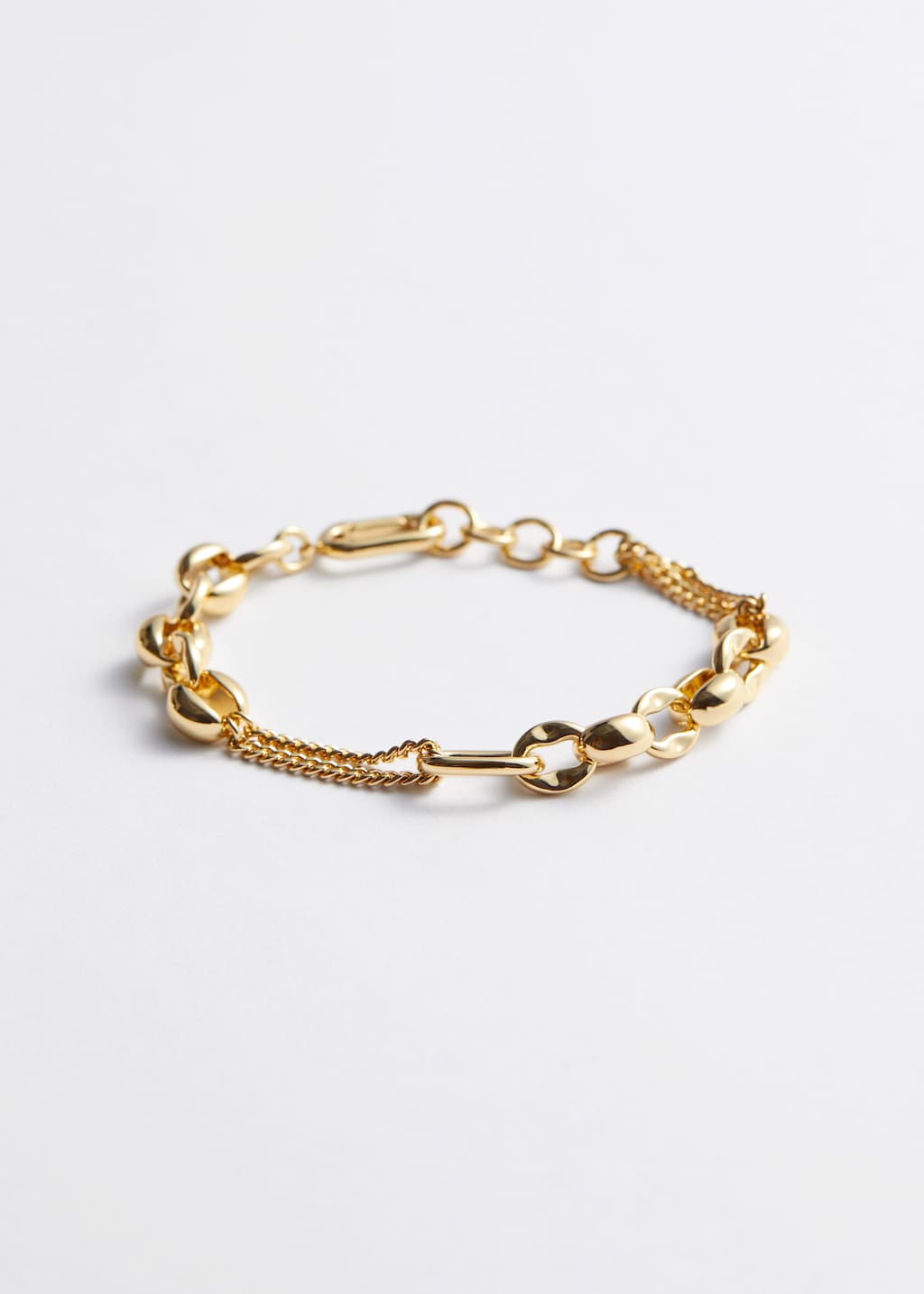 Bracciale a catena con maglia mista - Argento - Natura morta