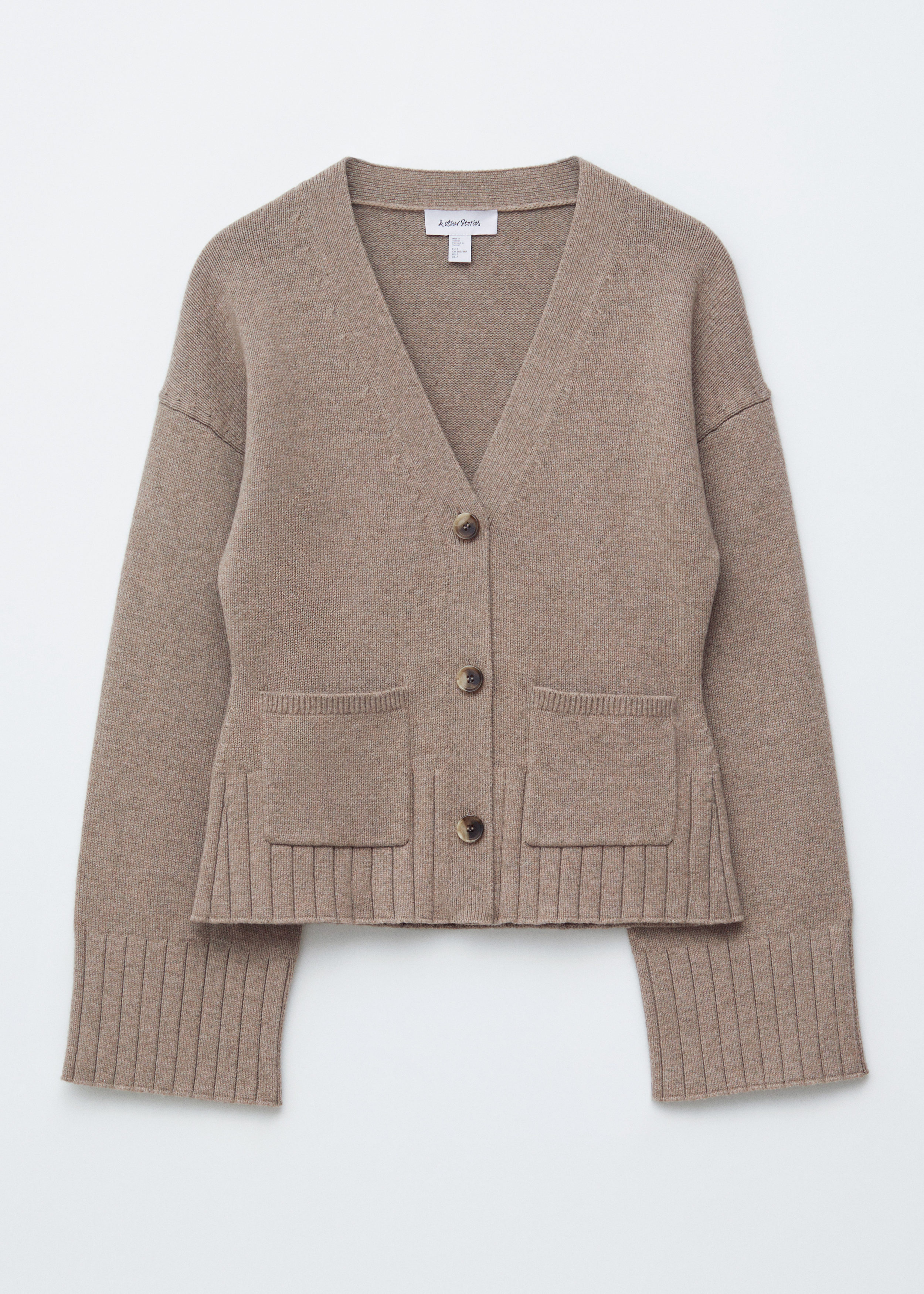 Tapered Knit Cardigan - Mole - Cardigans - & Other Stories US