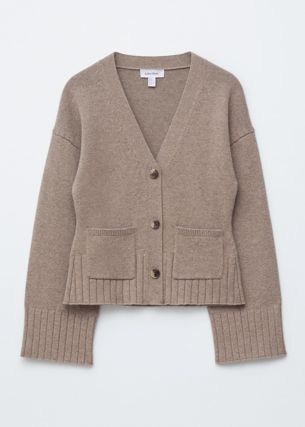 Image of Schmal zulaufende Strickjacke