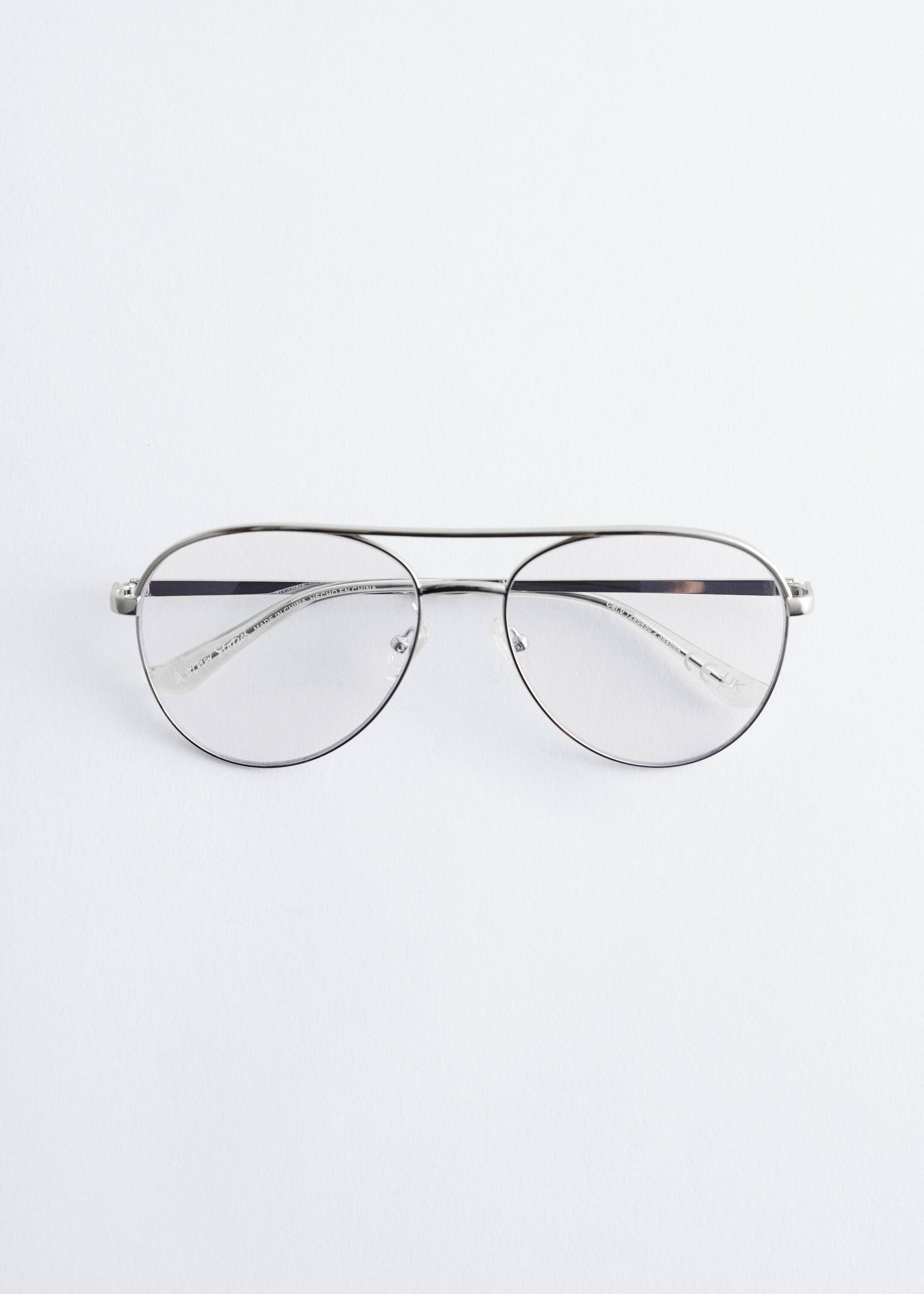 Agrandir l'image: Lunettes de soleil fines de style aviateur - Argenté/Verre transparent - FEMME | H&M BE 3