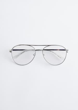 Zilver/helder glas