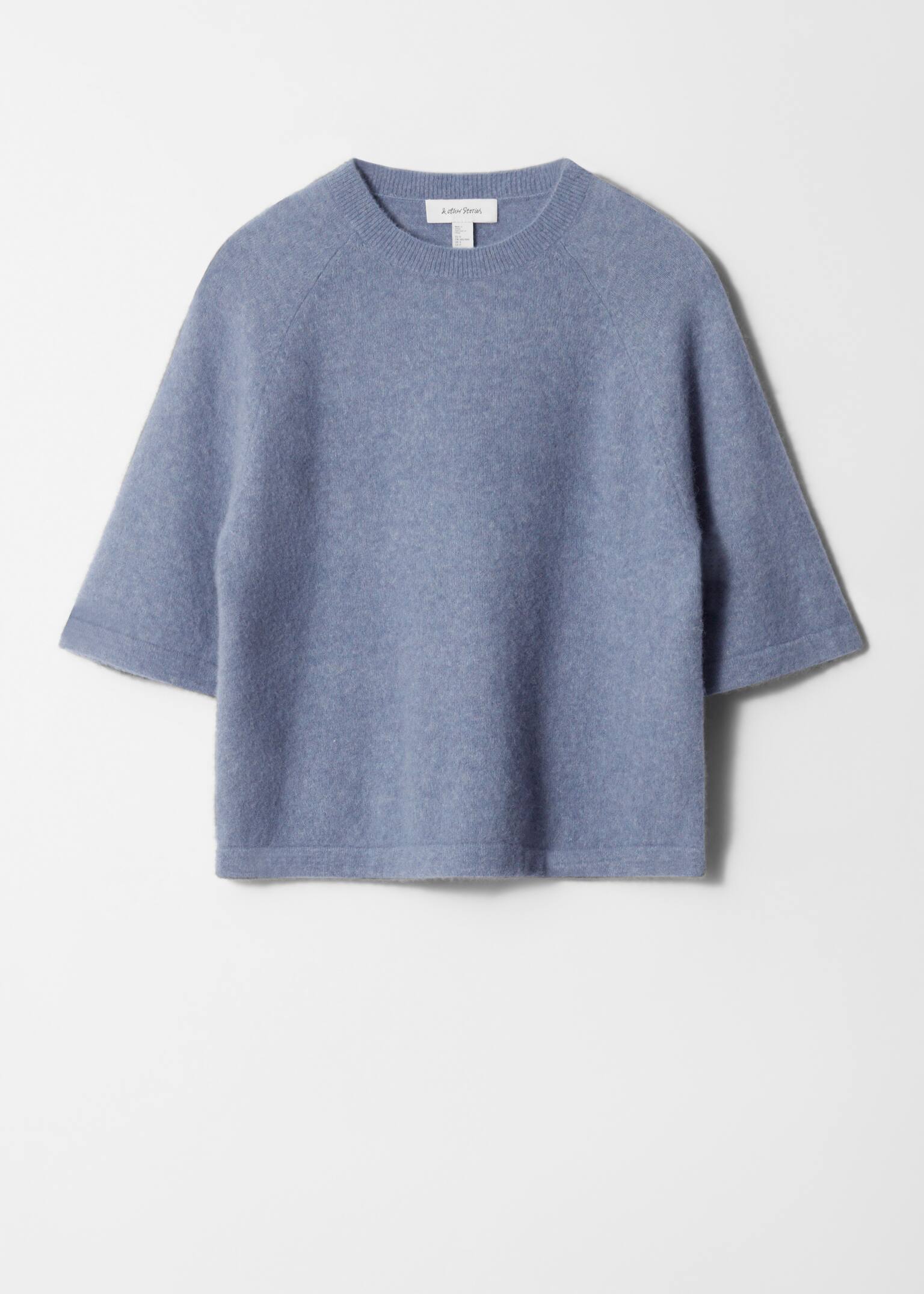 Haut en maille d’alpaga mélangé - Bleu poudré/Bordeaux/Taupe/Avoine/Gris/Rouge/Noir/Pêche - 2