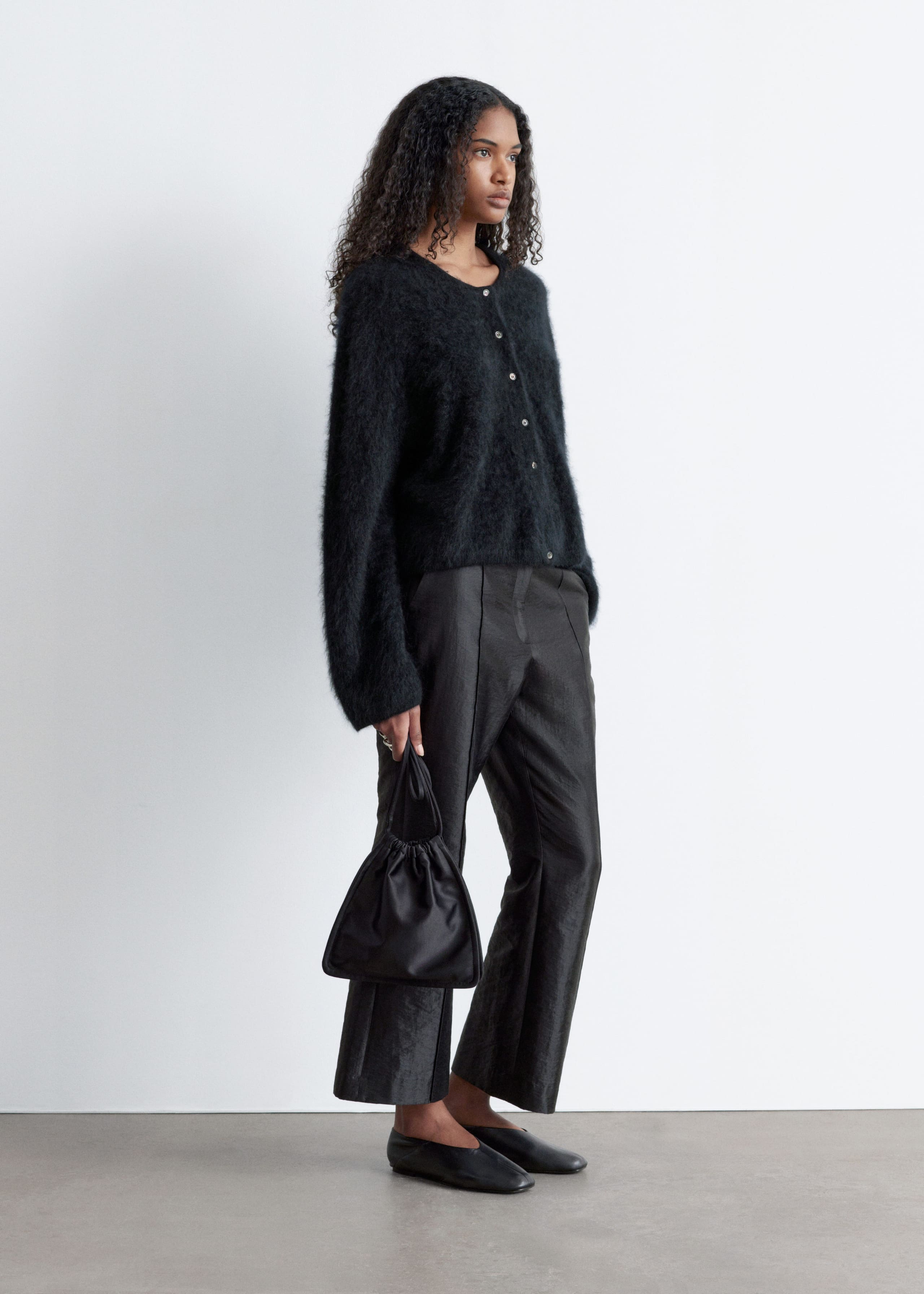 Image of Knitted Cashmere Cardigan