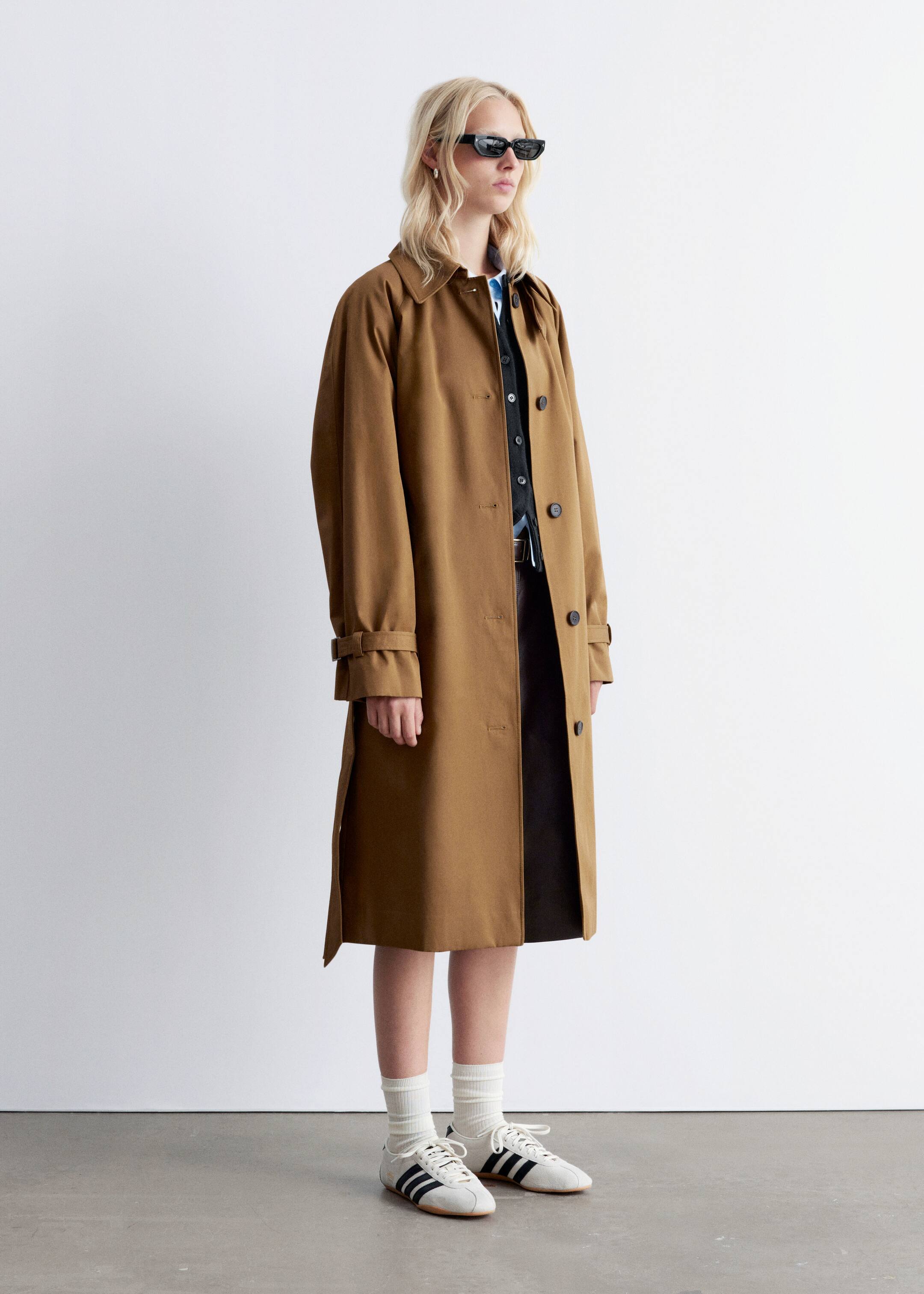 Ver imagem maior: Belted Car Coat - Castanho-médio - SENHORA | H&M PT 5