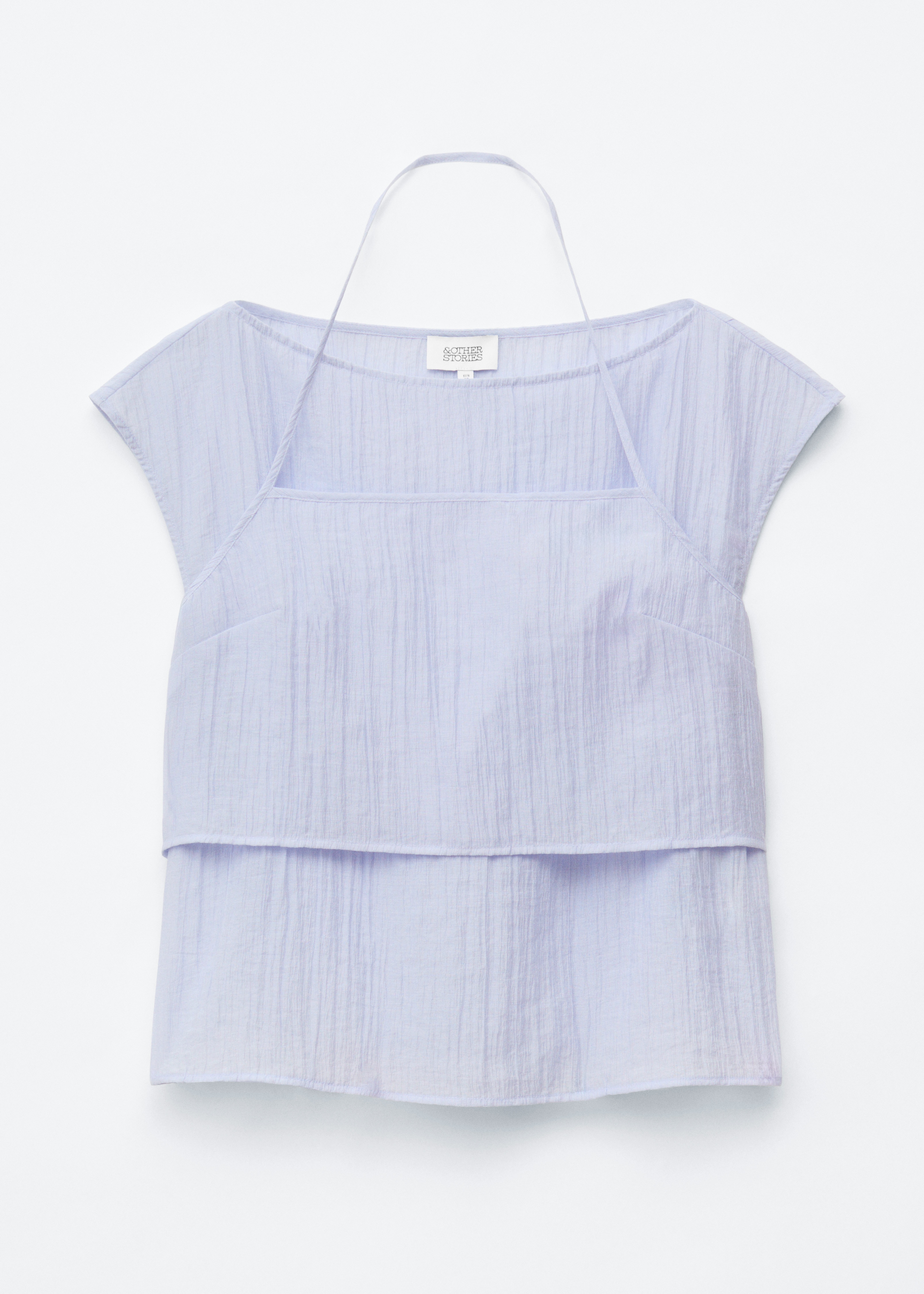 Maglia increspata a strati - Lavanda