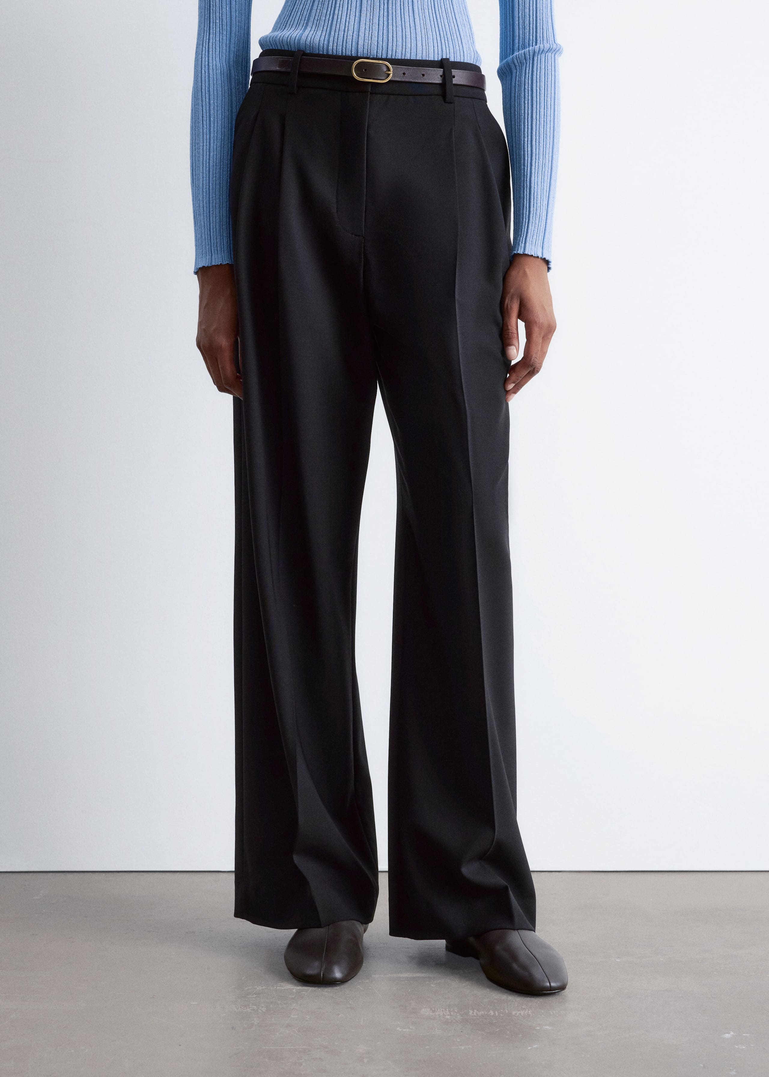 Image of Tailored Wool Trousers