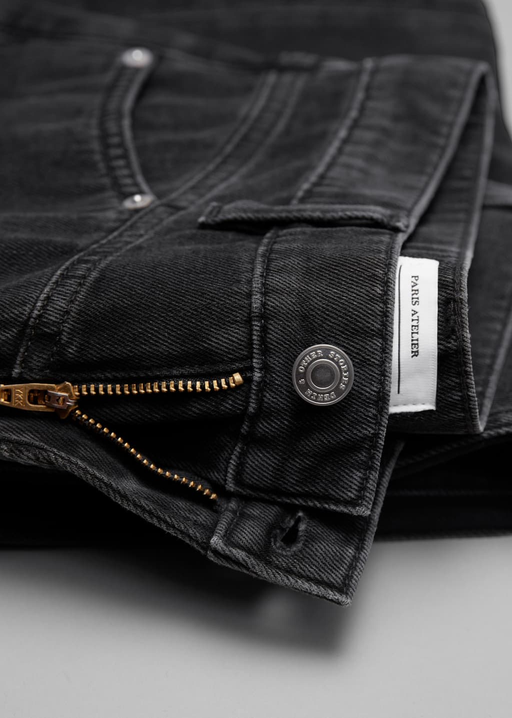 Tapered Cargo-Pocket Jeans