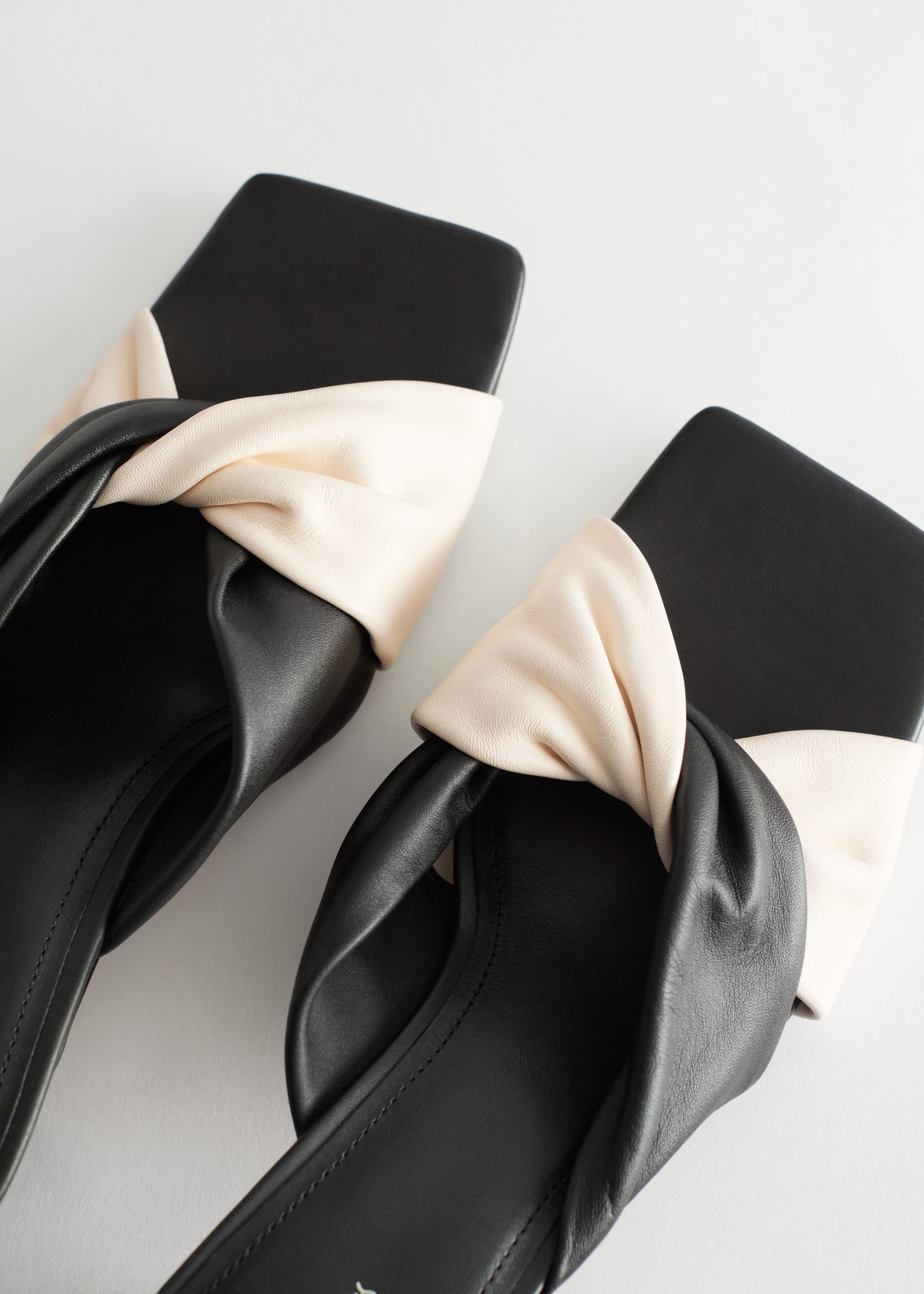 Image of LeatherSlip-onHeeledMules