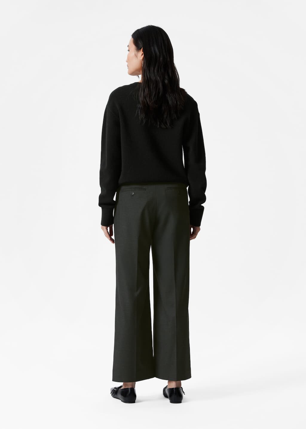 Image of Cropped Tailored Trousers