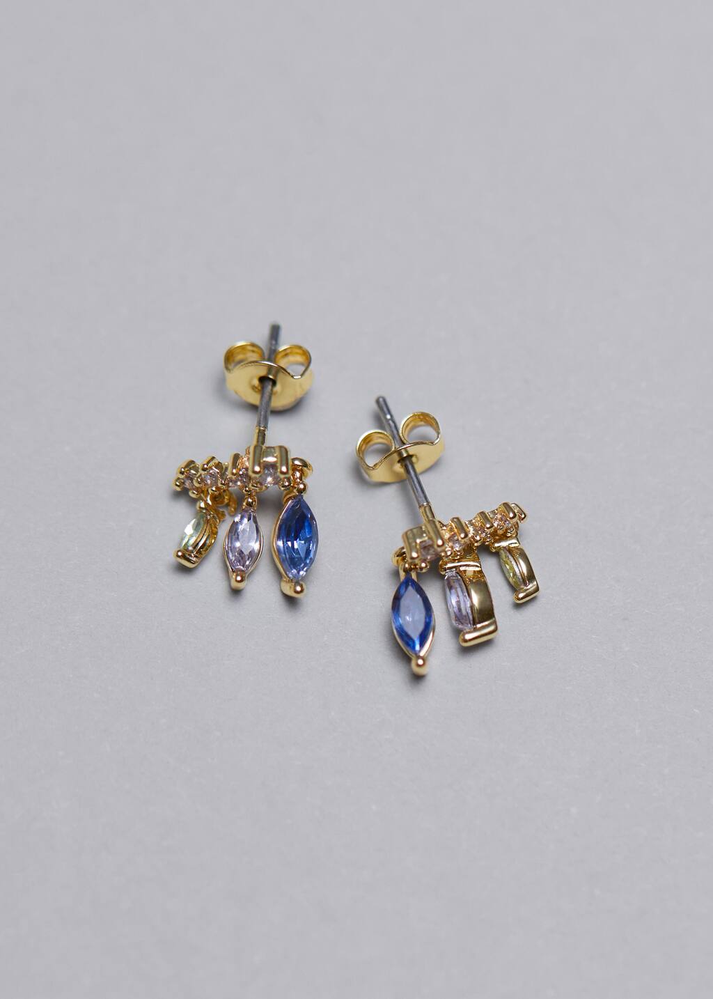Kristall-Ohrstecker - Gold - Stillleben