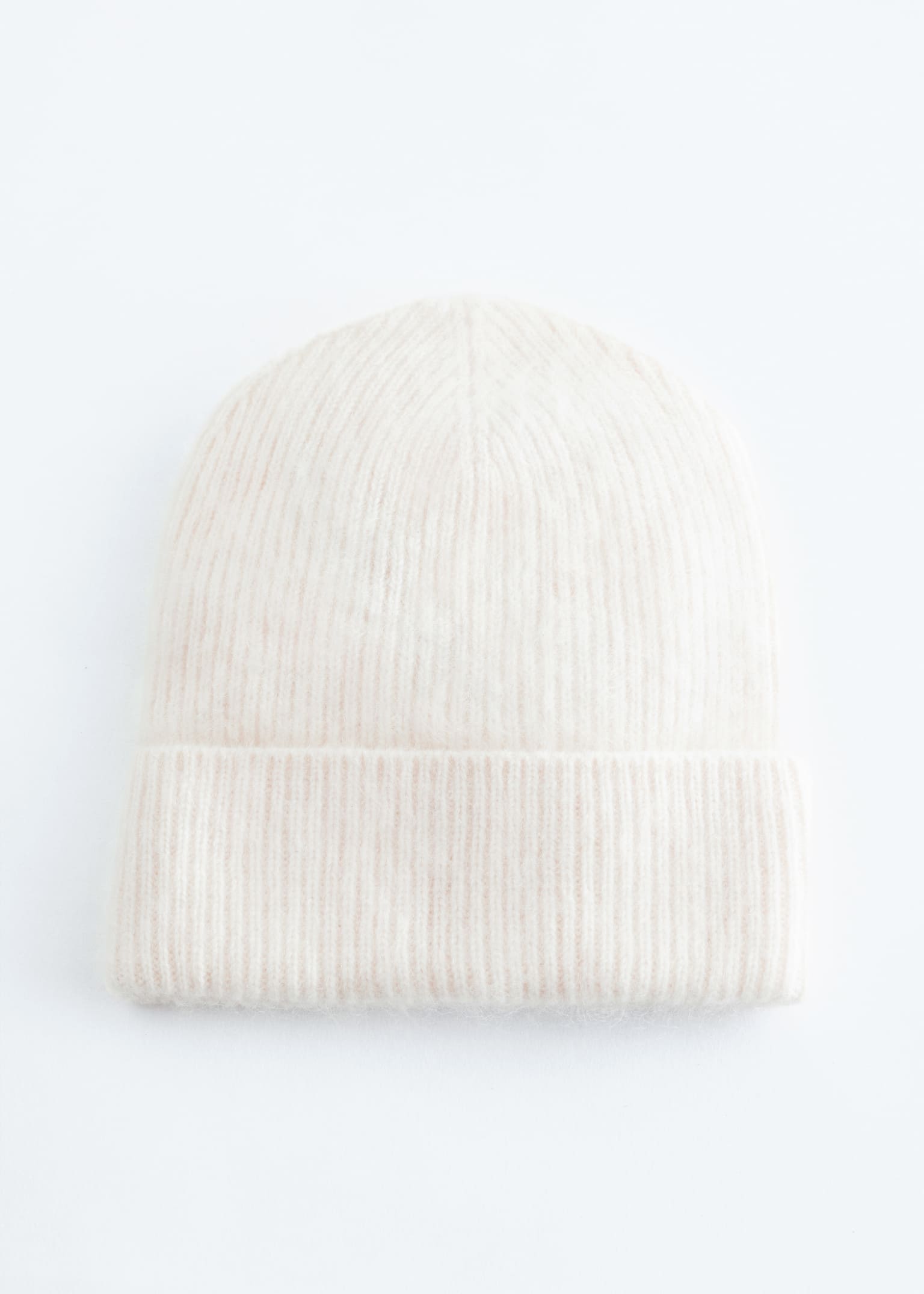 Berretto in cashmere spazzolato - Crema/Marrone scuro/Marrone ruggine/Rosa chiaro