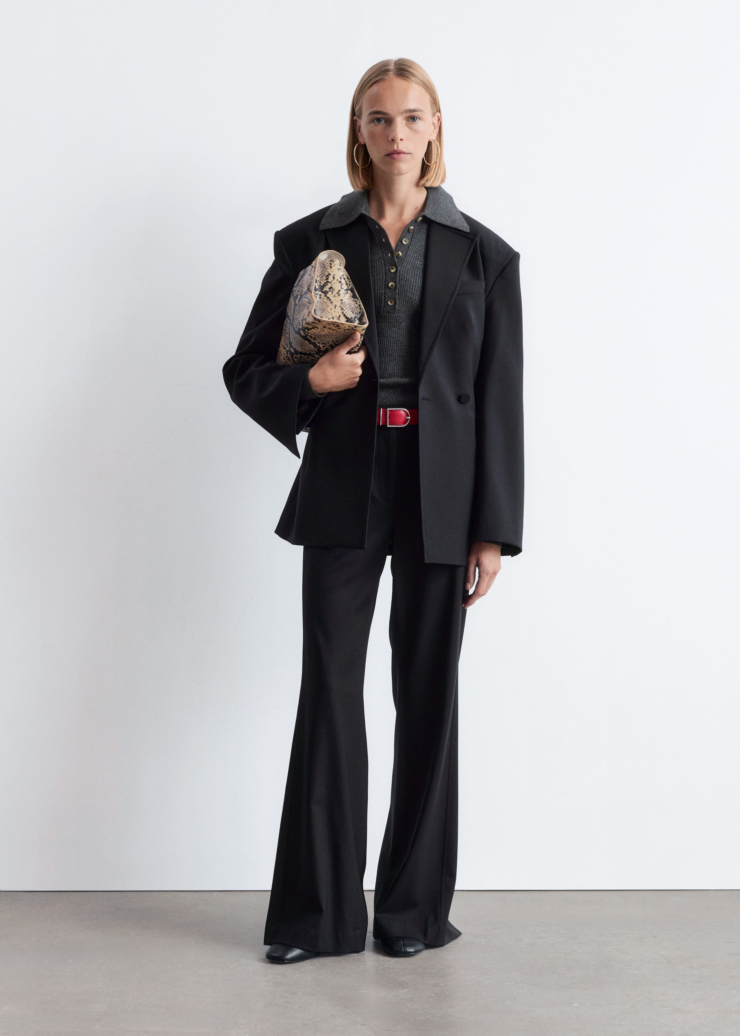 Image of Double-Breasted Wool Blazer