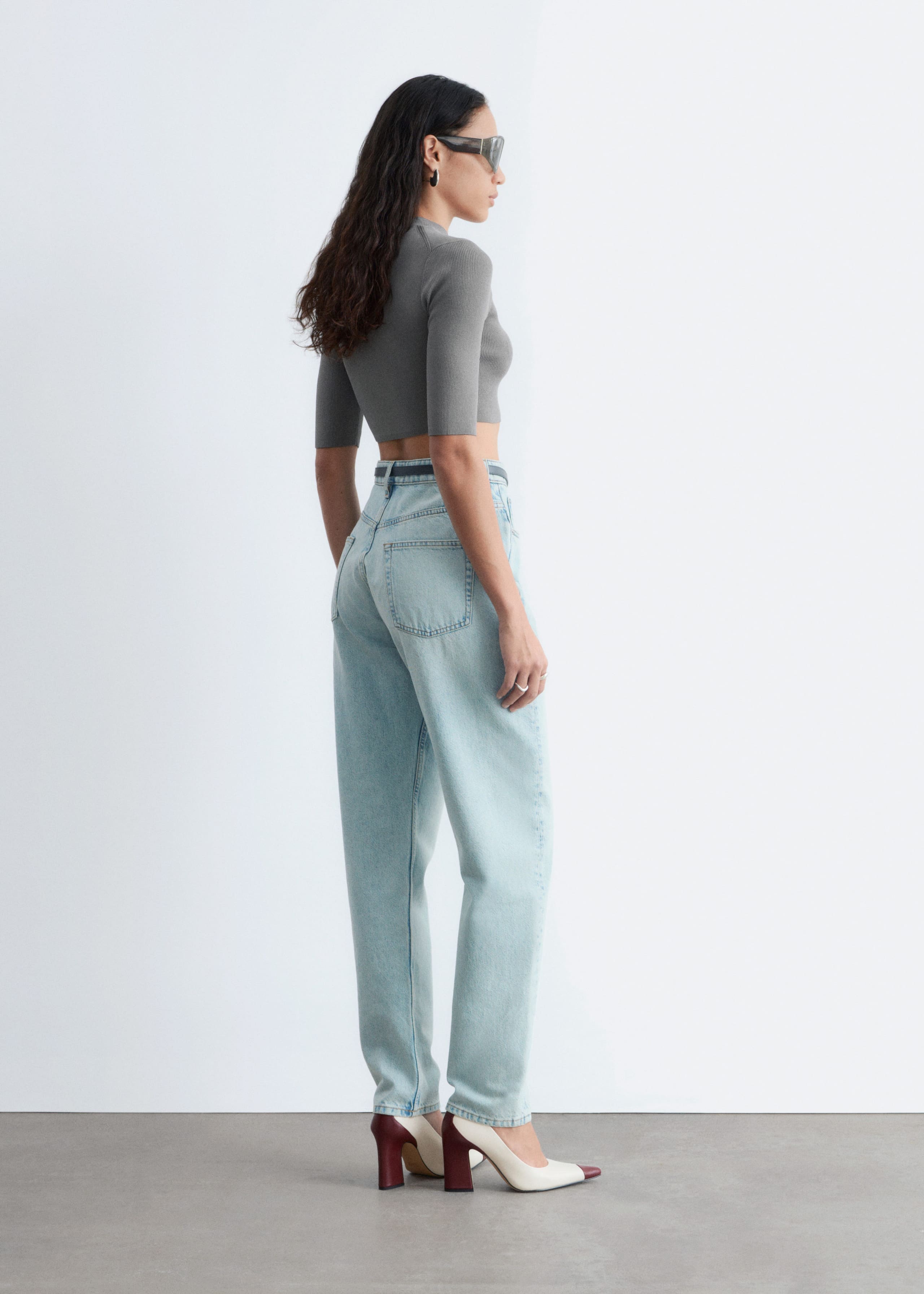 Image of Slim-Fit Cropped T-Shirt